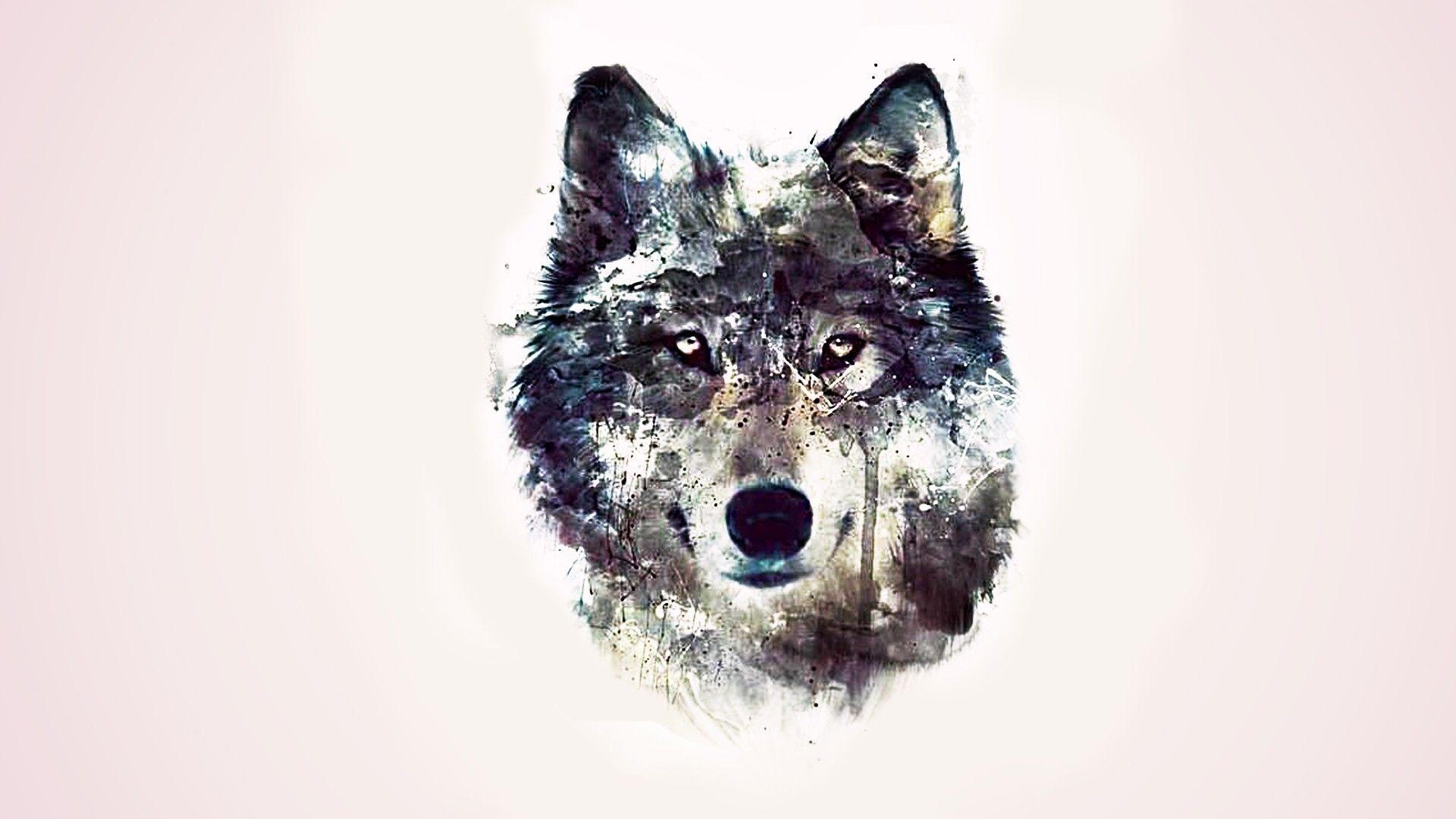 1920x1080 Abstract Wolf Wallpaper HD Picture