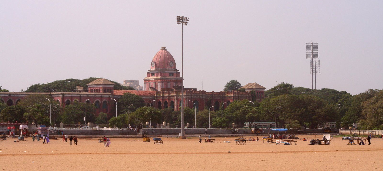 1600x715 old Madras University on Marina Beach