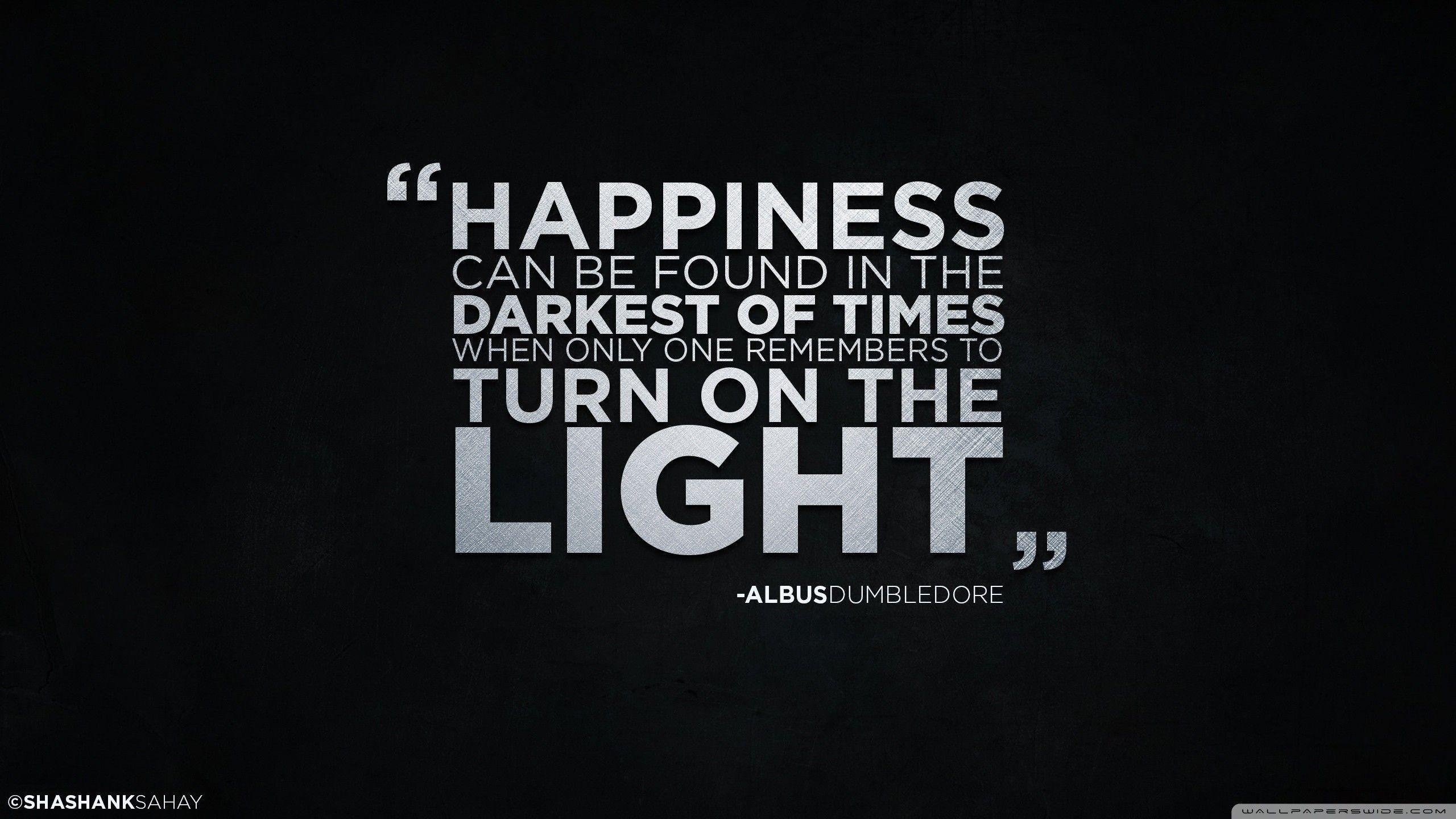2560x1440 Harry Potter, Albus Dumbledore, Quote, Simple Background