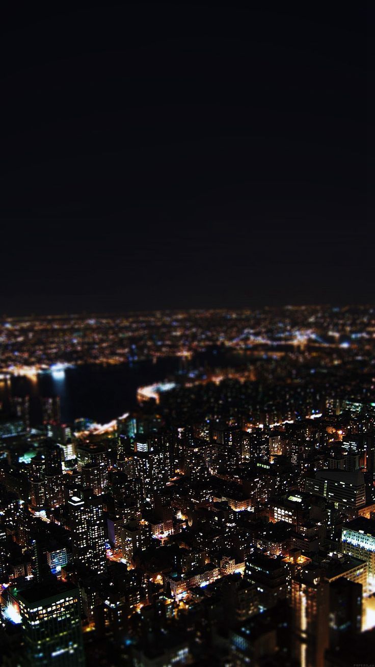 736x1308 Dark Night City Building Skyview iPhone