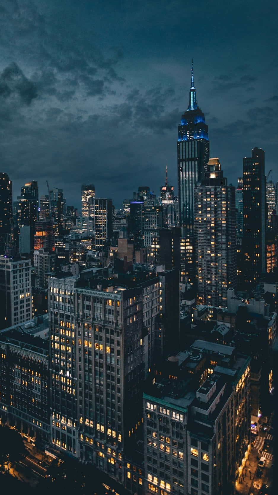 938x1668 Download New York City Night Dark