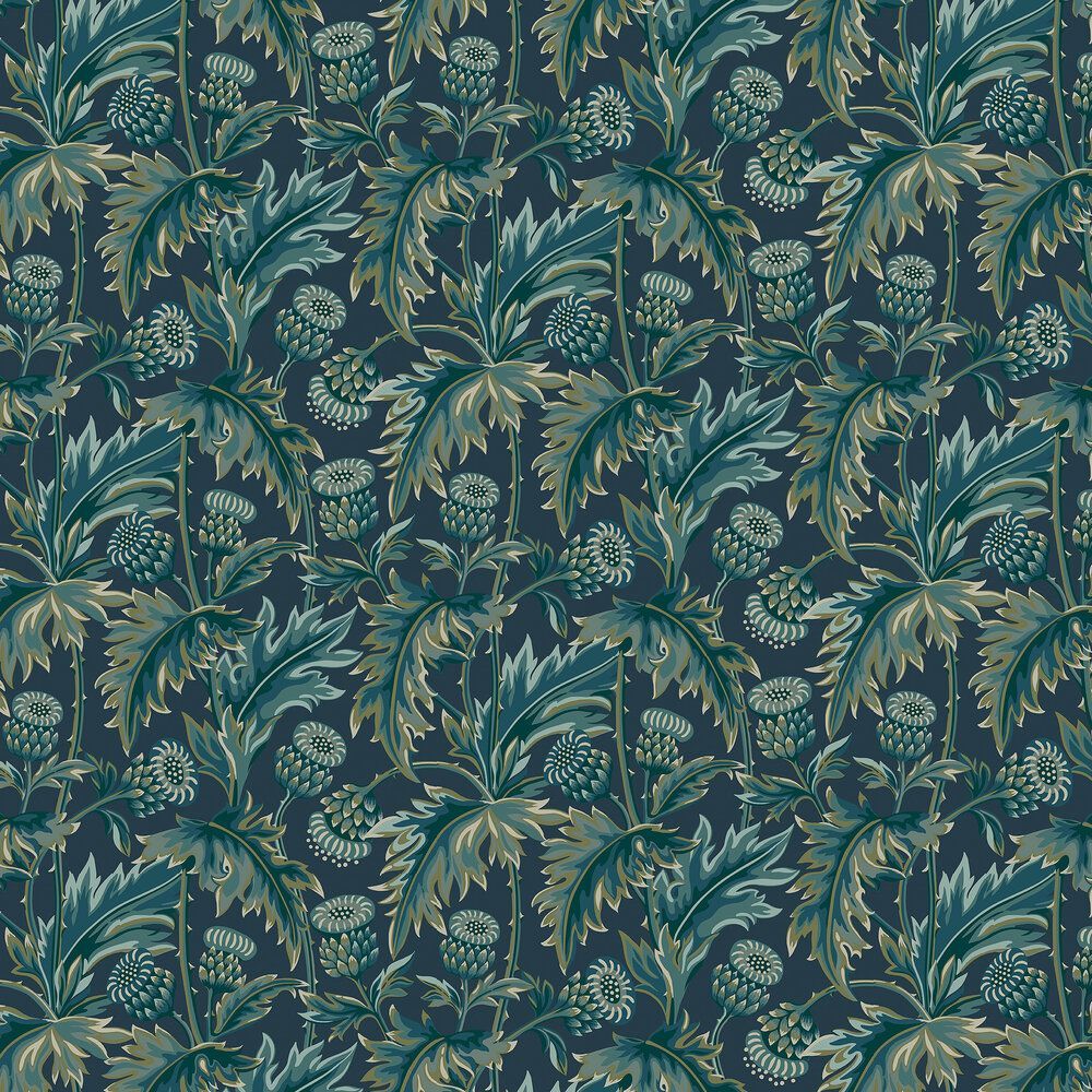 1000x1000 Borastapeter Wallpaper Treasured Thistle 2273