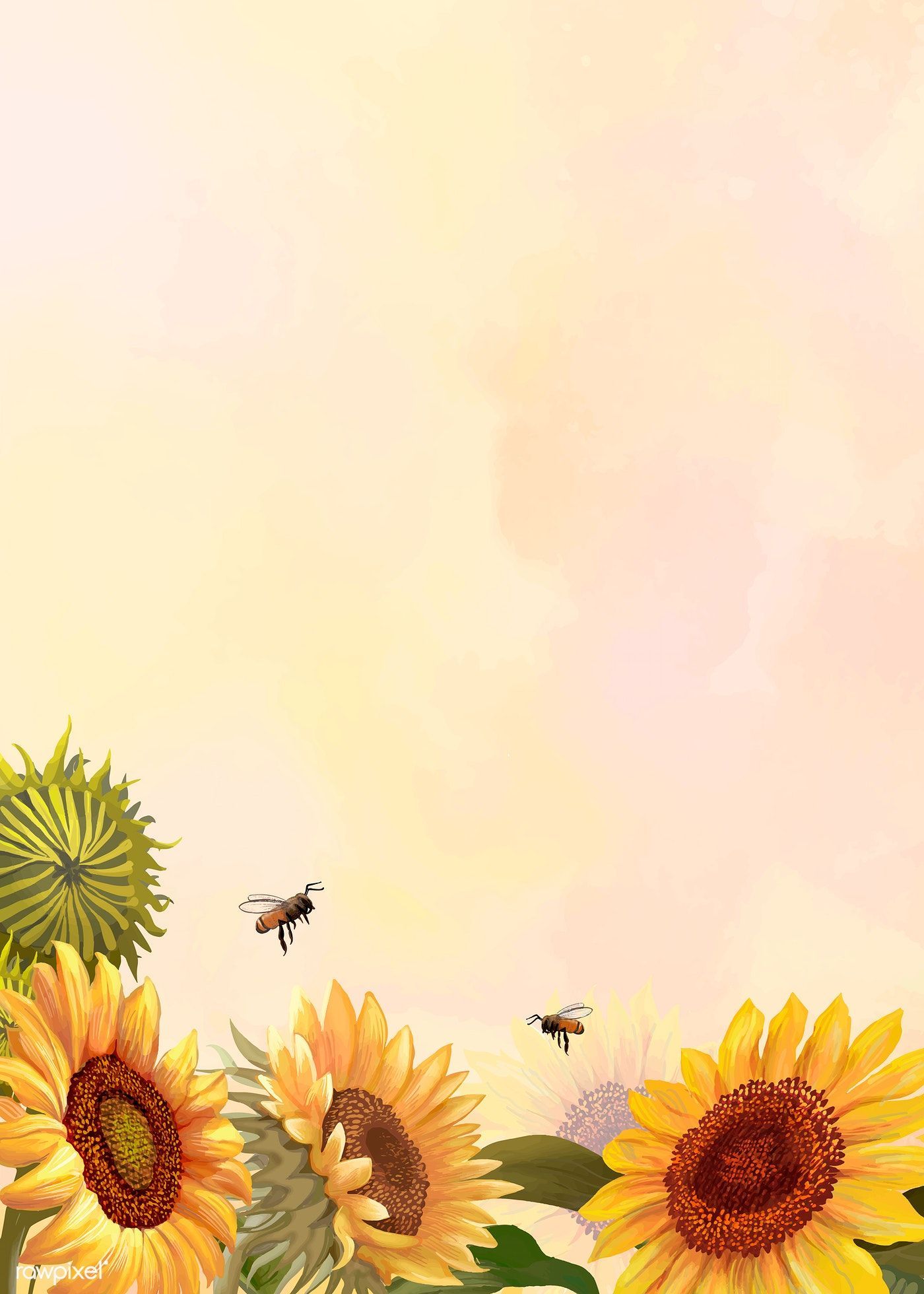 1400x1960 Sunflower Painting Wallpaper