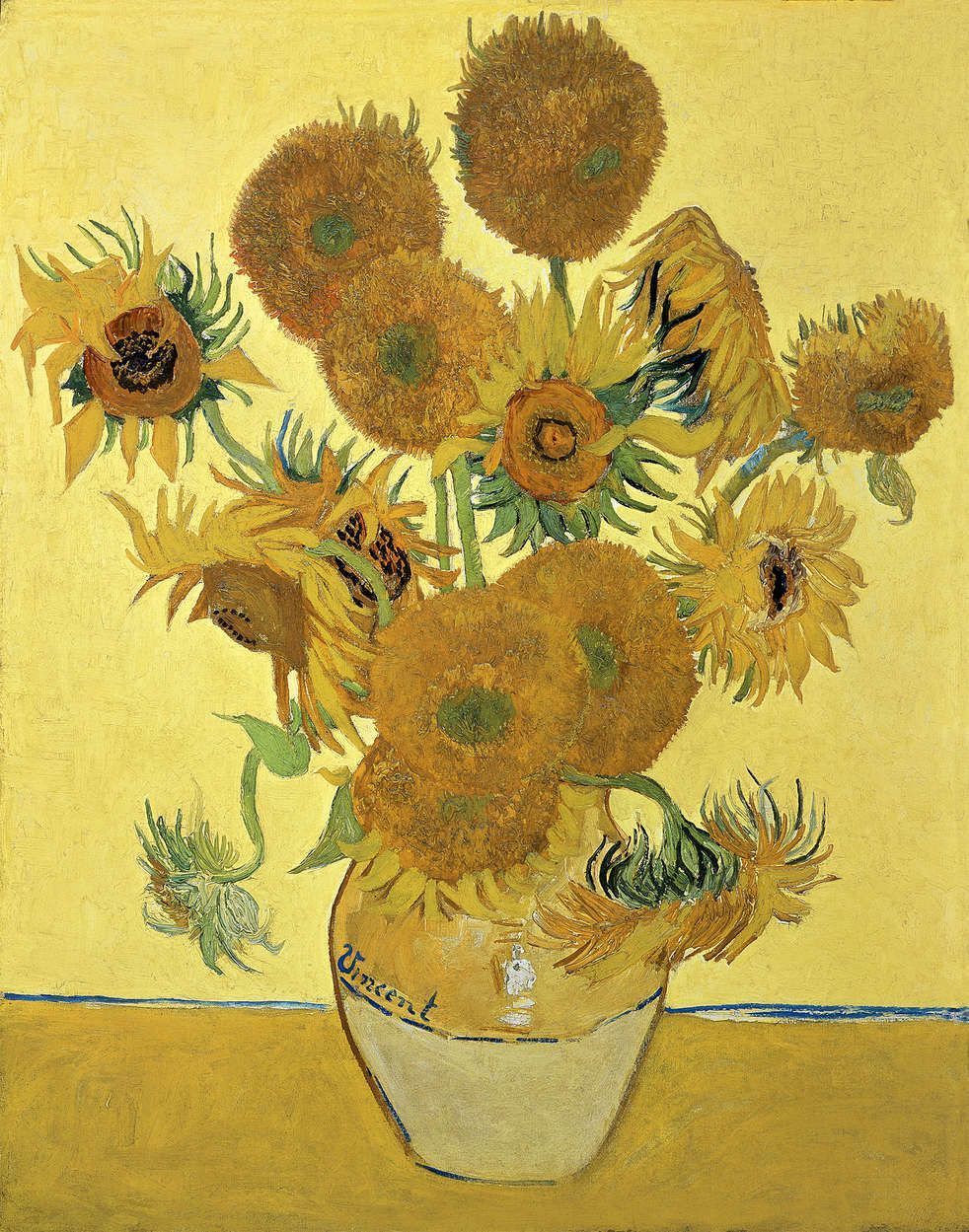 982x1249 Photo wallpaper Sunflowers