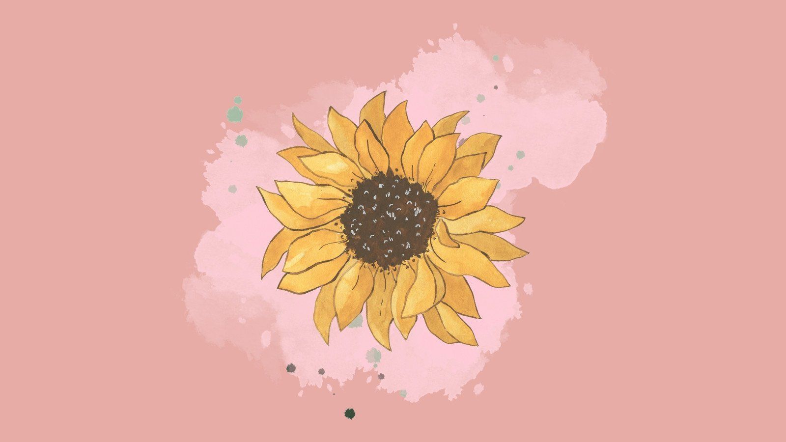1600x900 customizable wallpaper sunflower templates