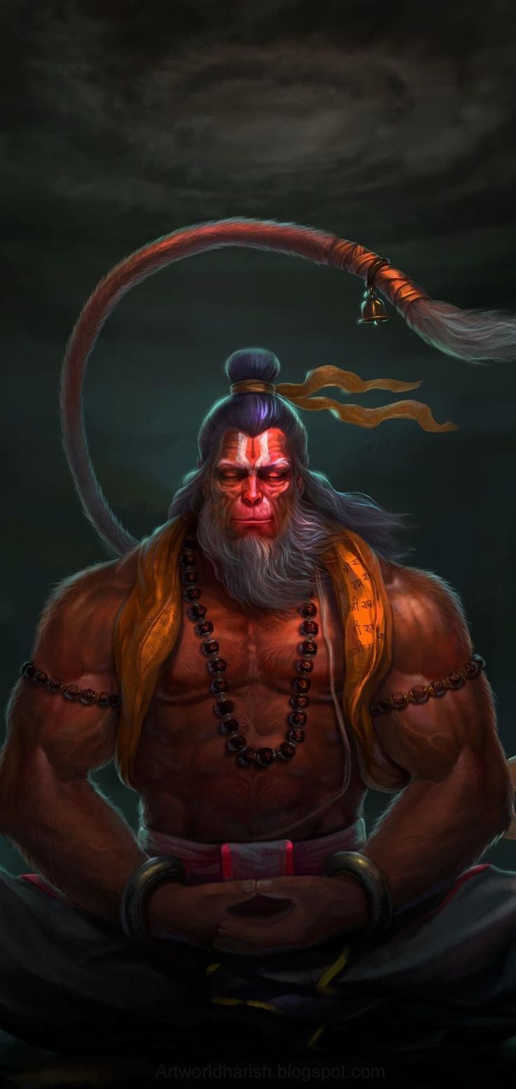 736x1553 Using Lord Hanuman photo as a wallpaper