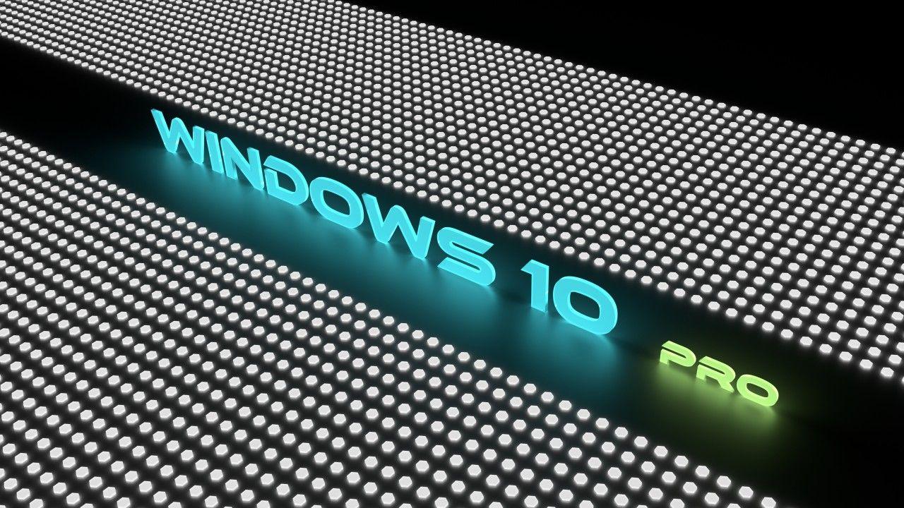1280x720 Wallpaper Windows 10 Pro, Neon colors, 4K, Technology