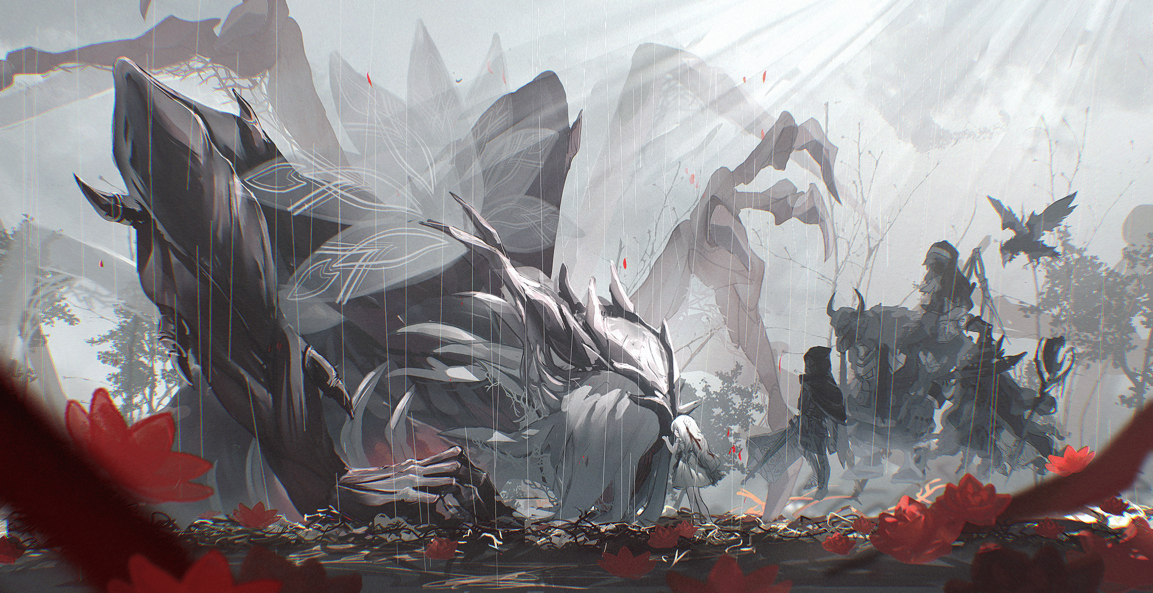2333x1200 Download Video Game ENDER LILIES