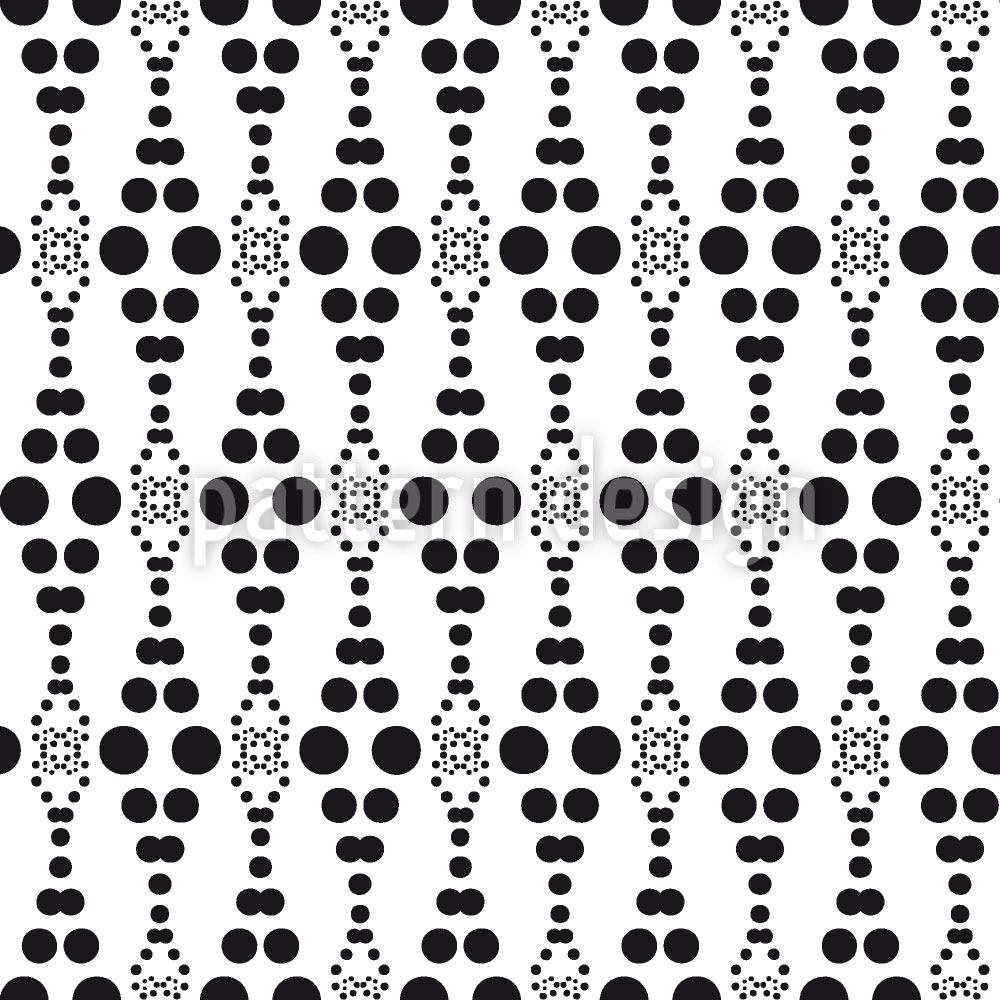 1000x1000 Wall Mural Pattern Wallpaper Dottore White