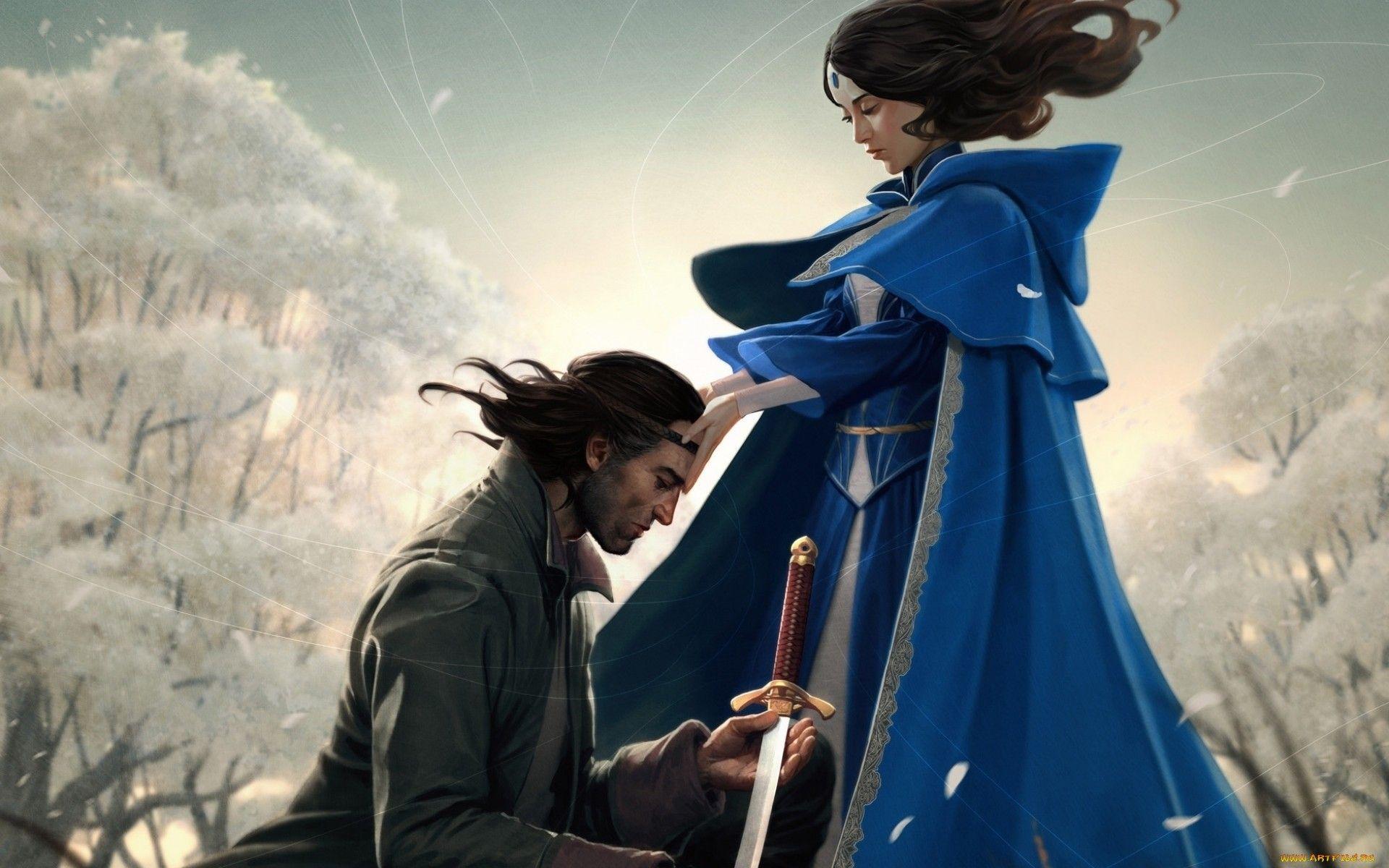 1920x1200 the wheel of time concept art sword men women dress