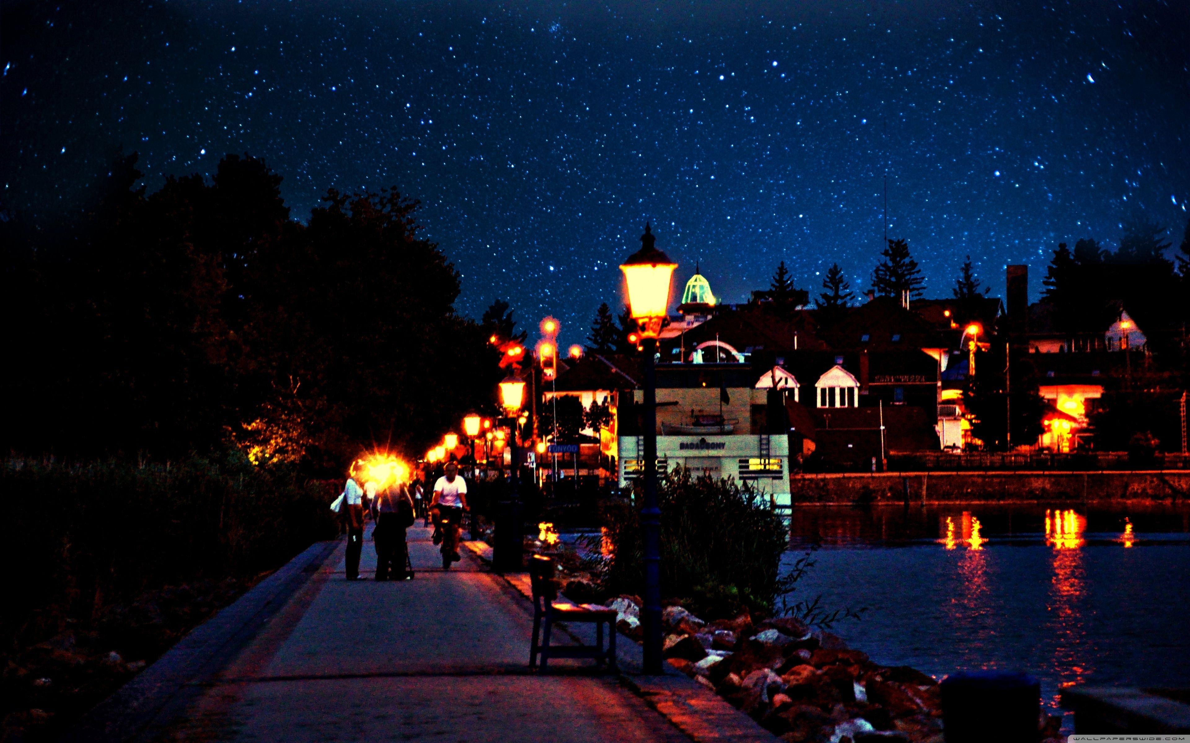 3840x2400 Summer Night Wallpaper