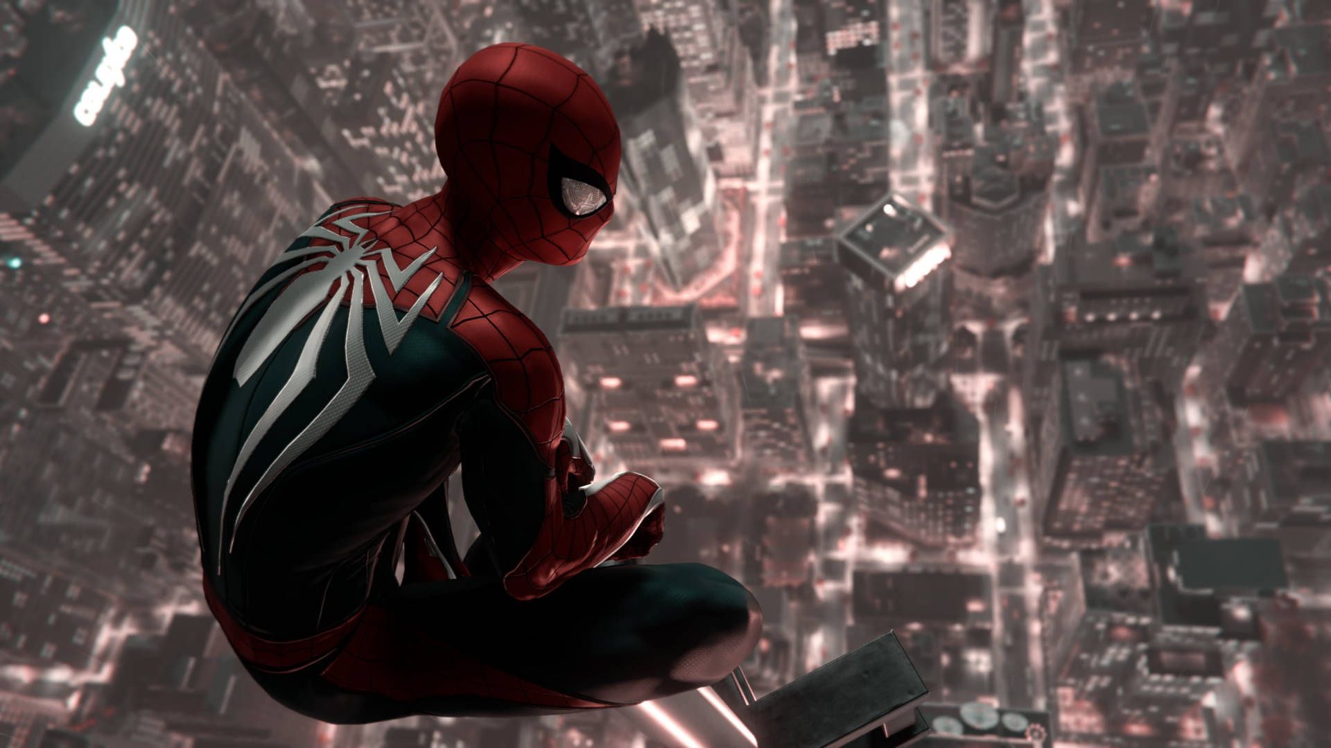 1920x1080 Download free Spider Man Above New York