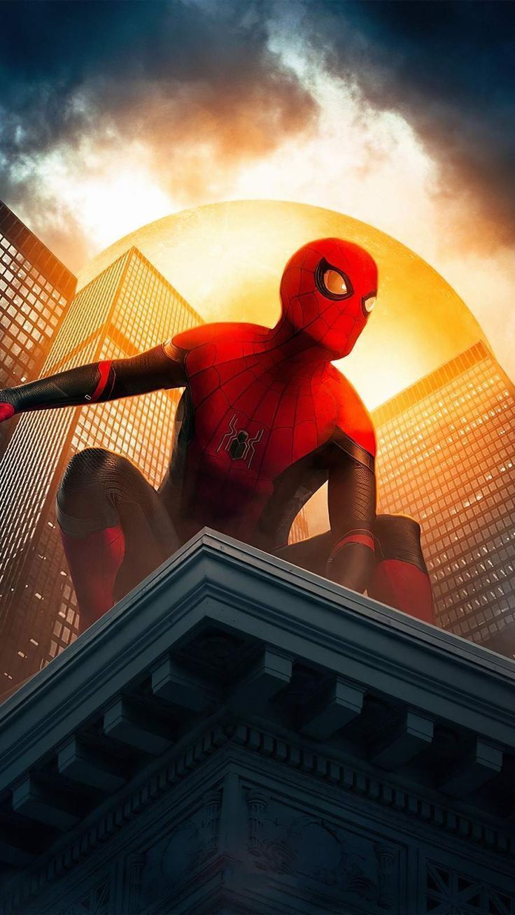 736x1308 Spiderman in New York iPhone Wallpaper
