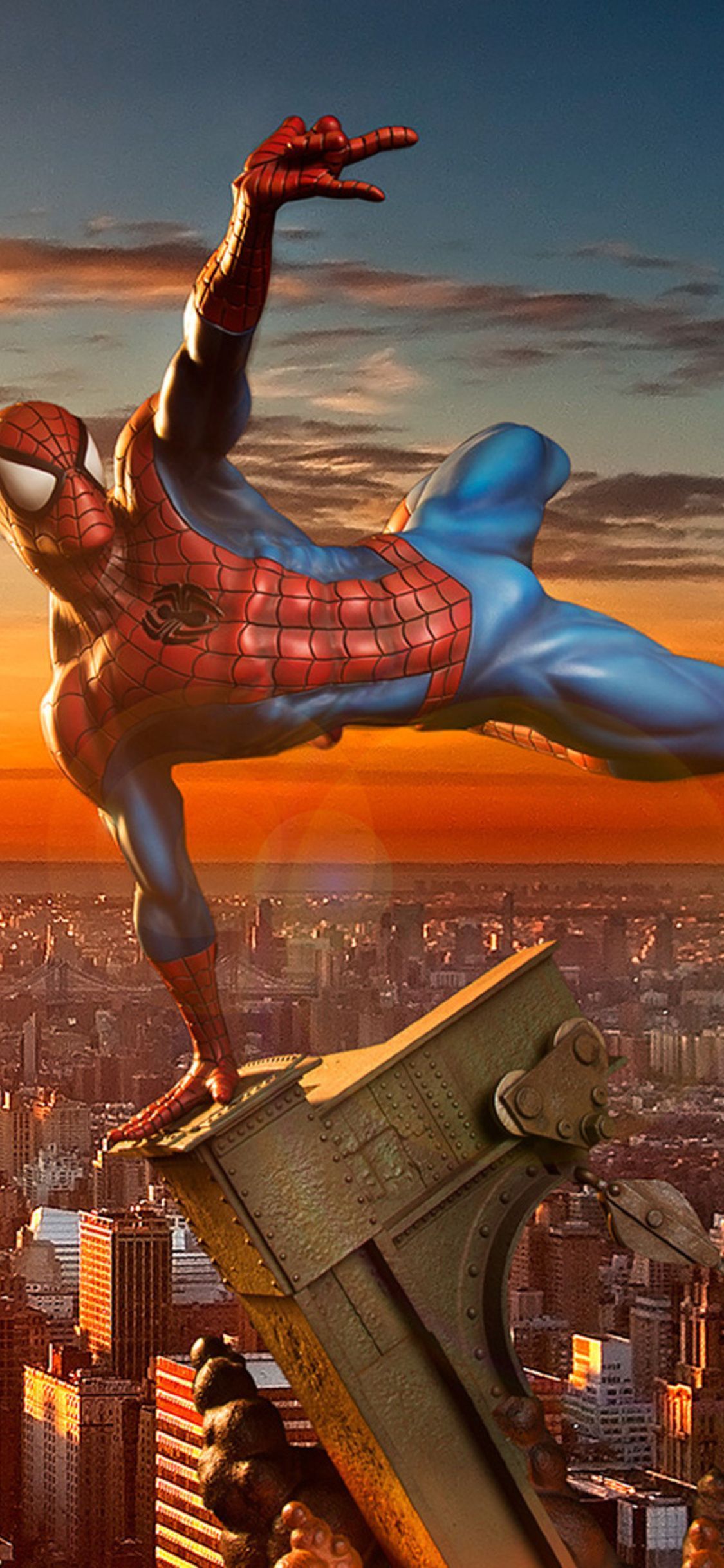1125x2436 Spiderman In New York City