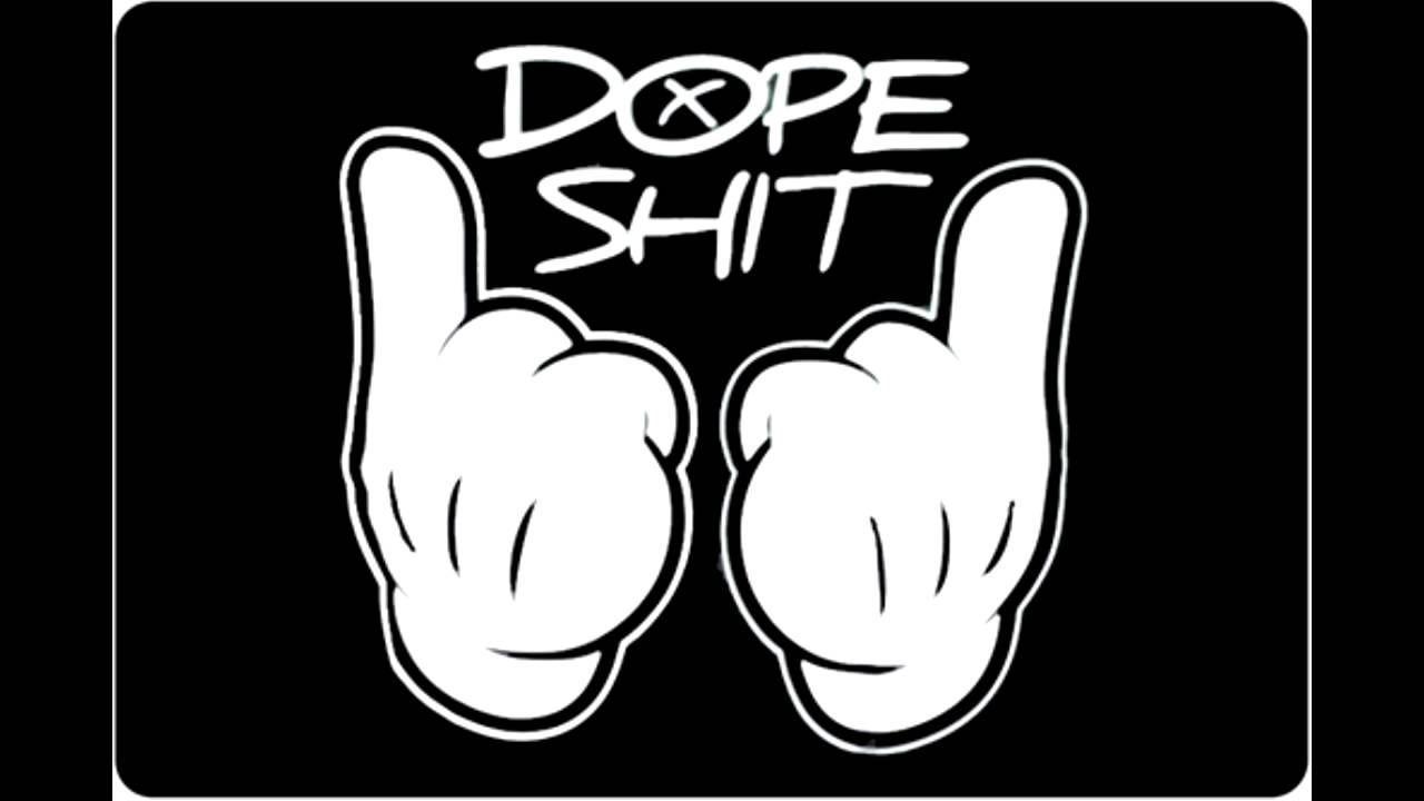 1280x720 DOPESHIT LOGO WALLPAPER Color/ Black And White Cartoon/ Mickey Mouse