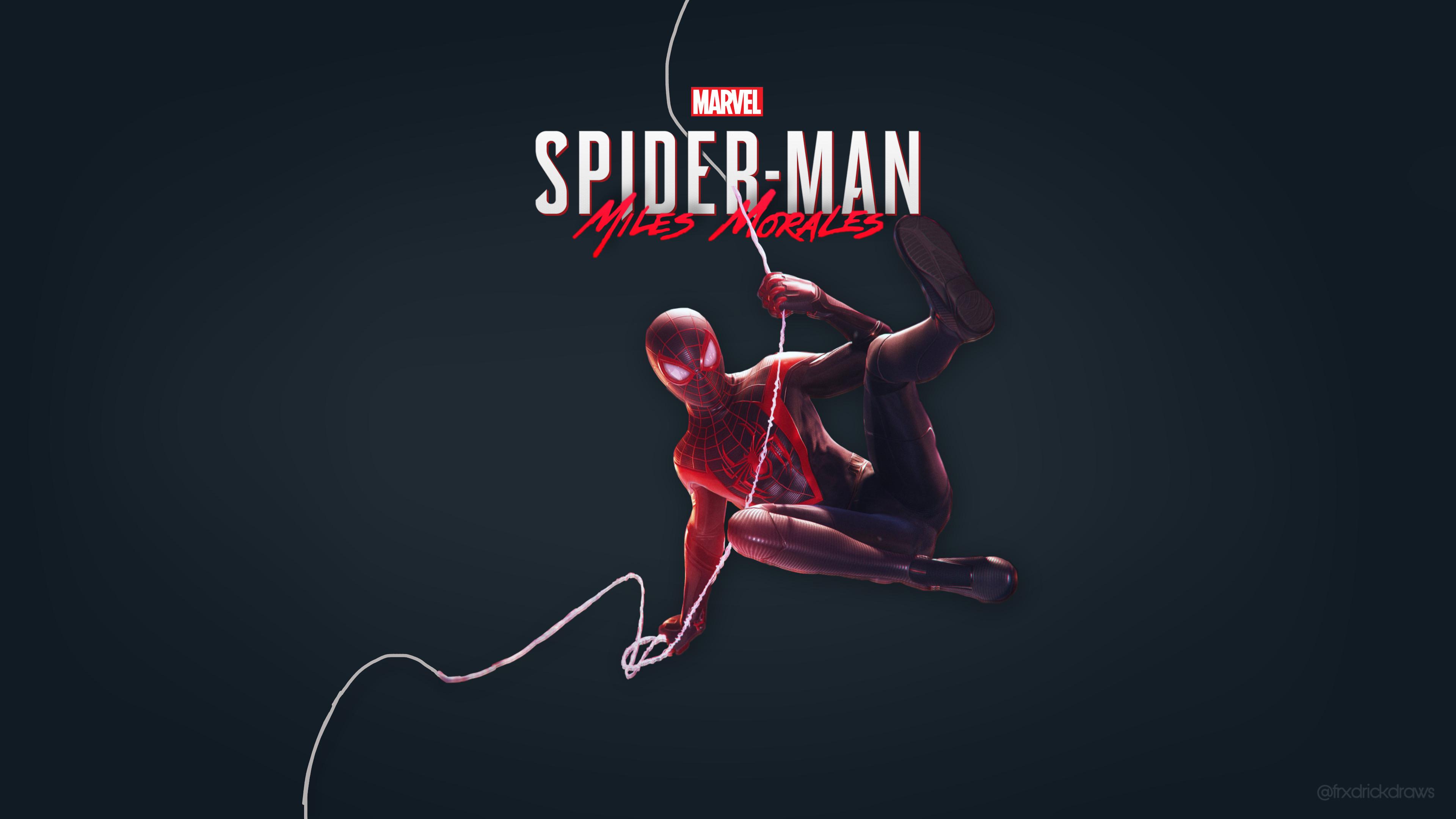3840x2160 Made a quick Miles Morales wallpaper