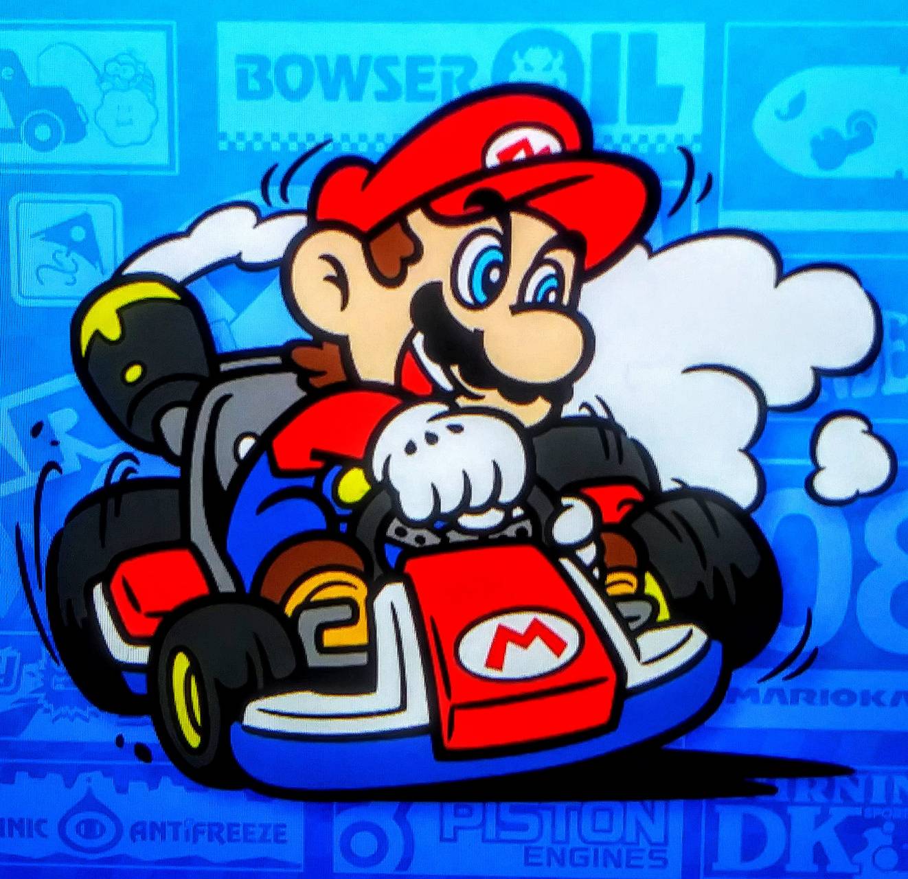 1322x1280 Mario Kart 8 cartoon wallpaper