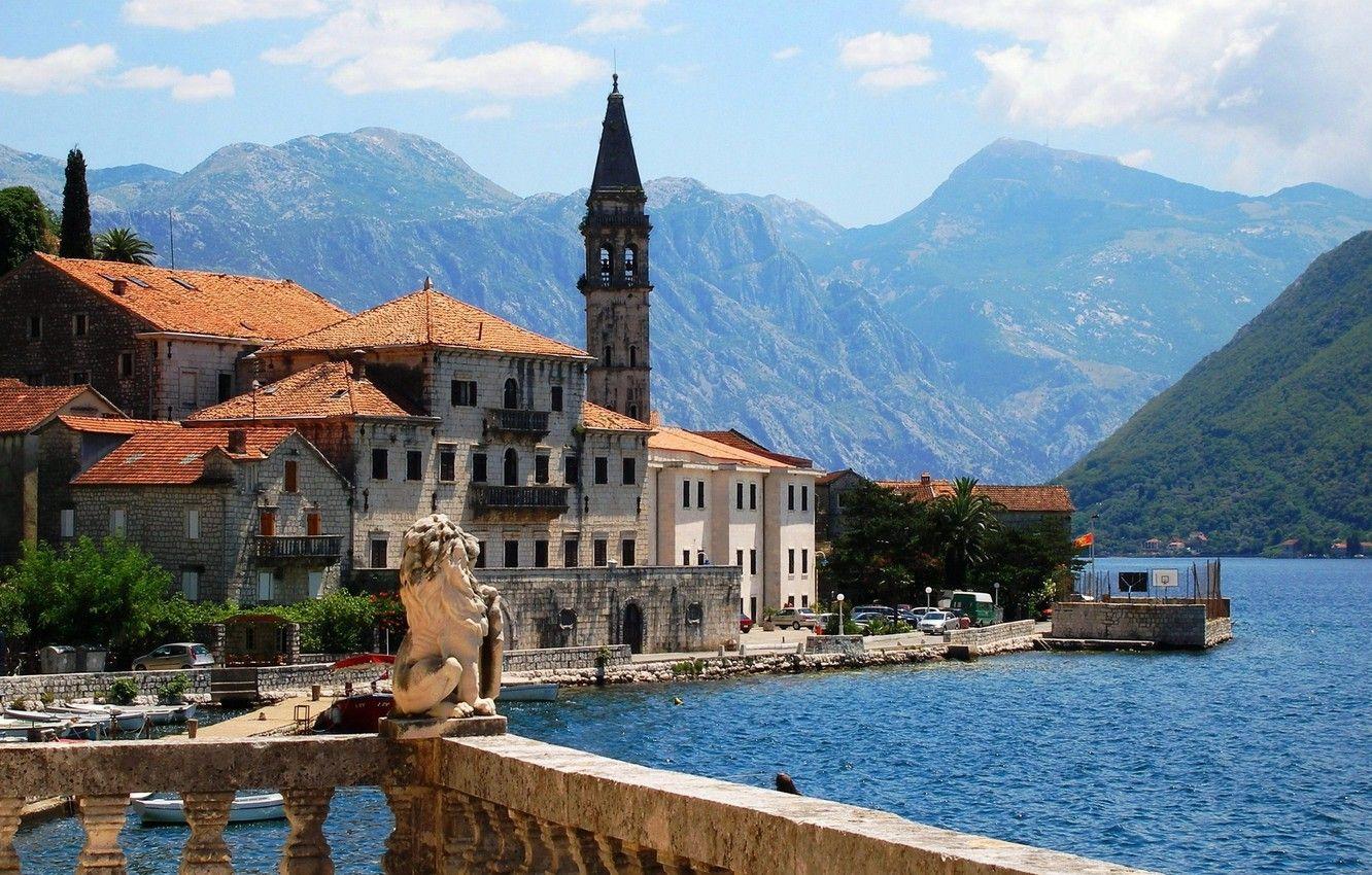 1332x850 Wallpaper sea, the city, Adriatica, Montenegro, Perast