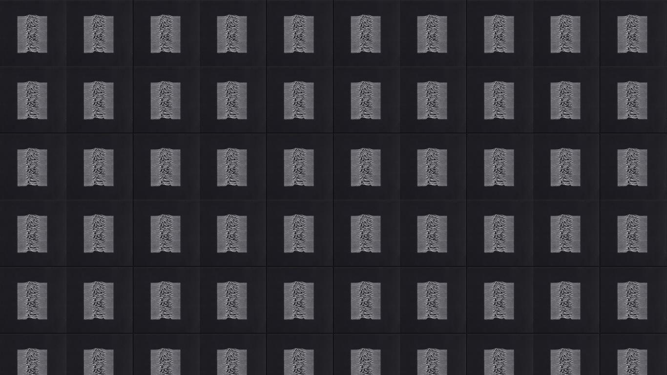 1366x768 Joy Division Unknown Pleasures Wallpaper « Tiled Desktop