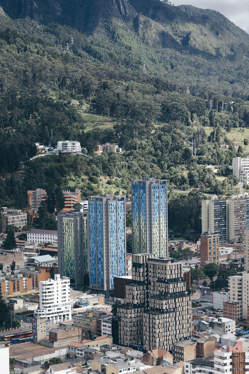 1000x1500 City of urban Bogota with high rise b