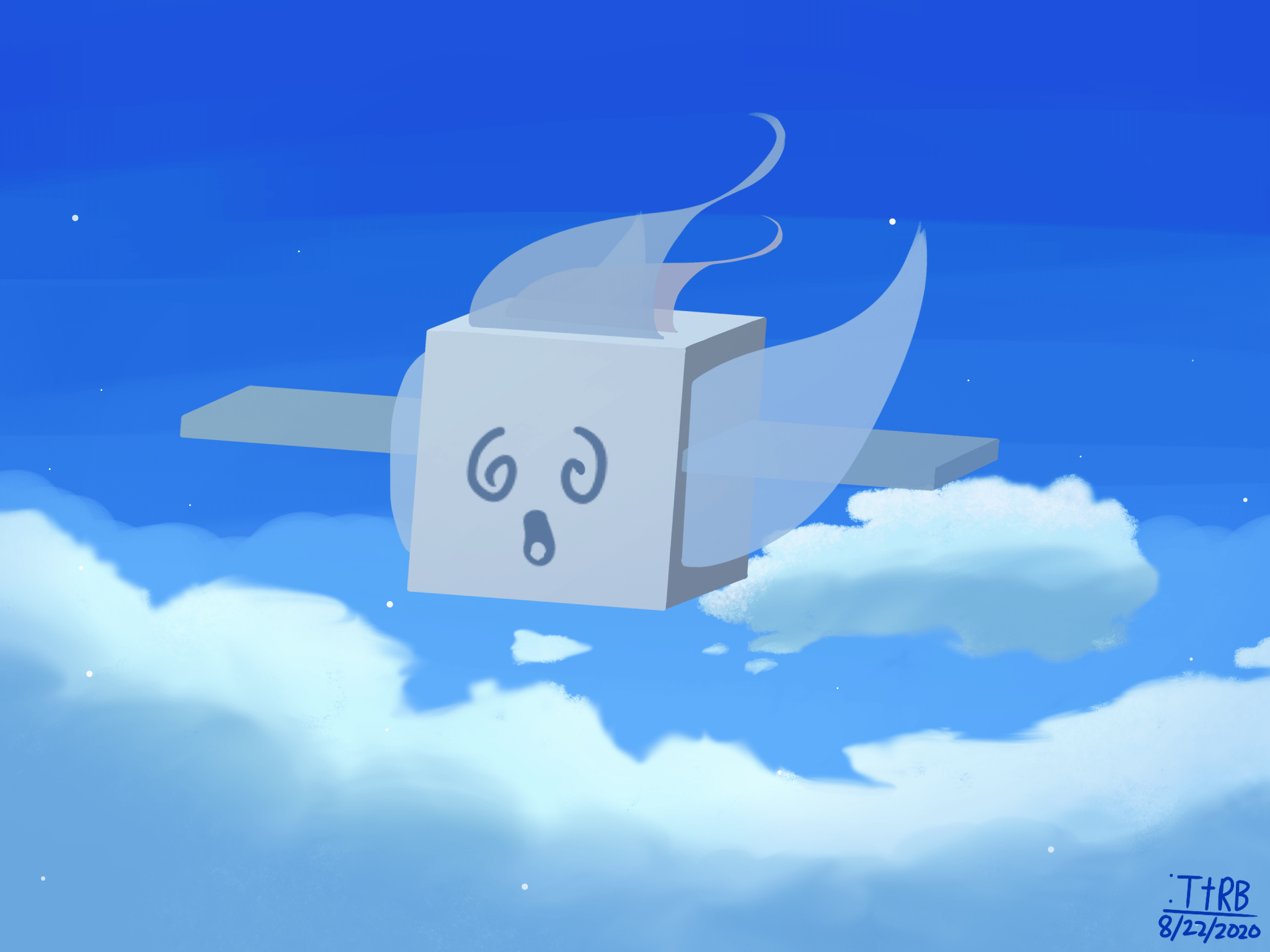 2048x1536 Windy Bee above the Clouds