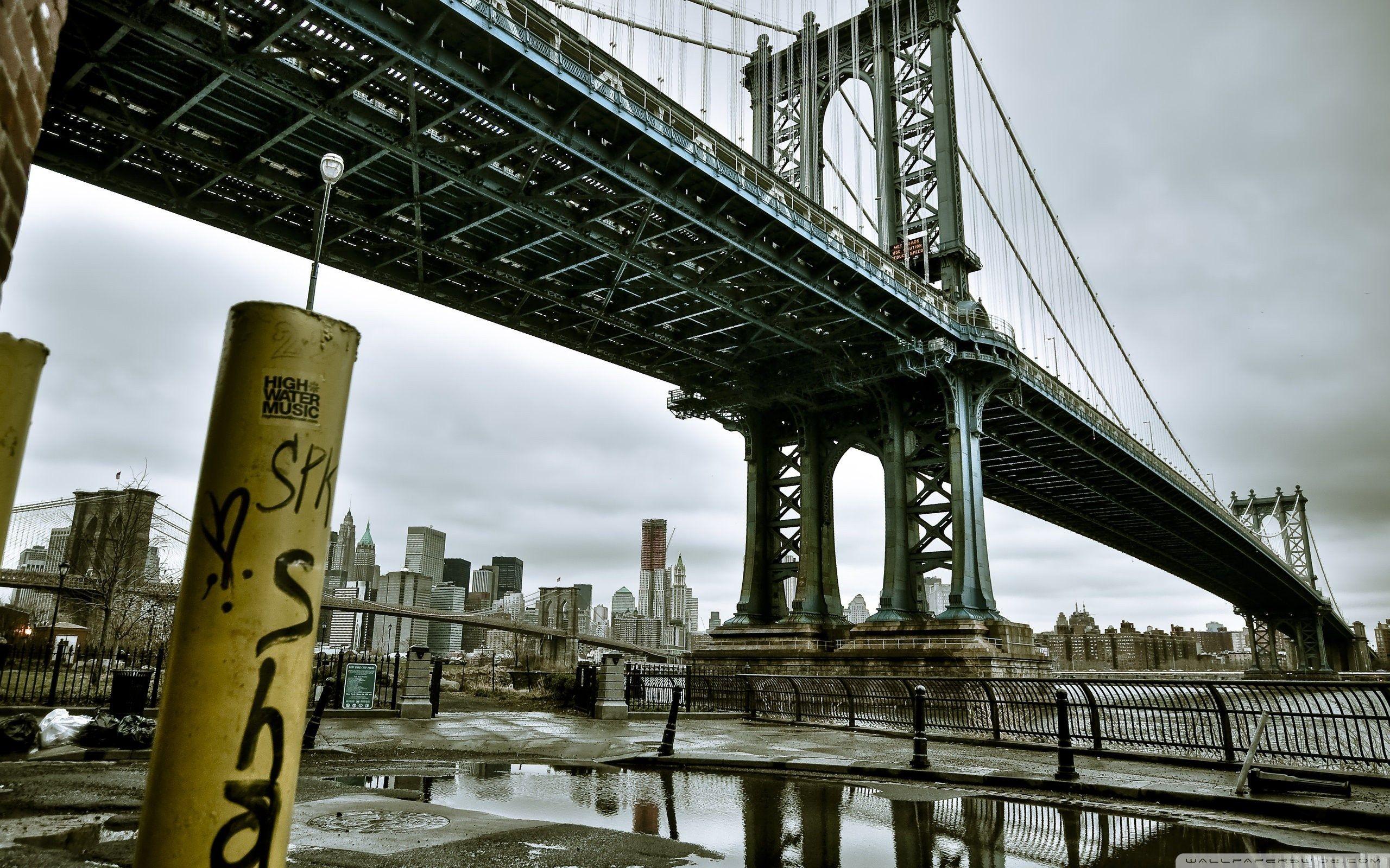 2560x1600 New York Bridge ❤ 4K HD Desktop Wallpaper for 4K Ultra HD TV