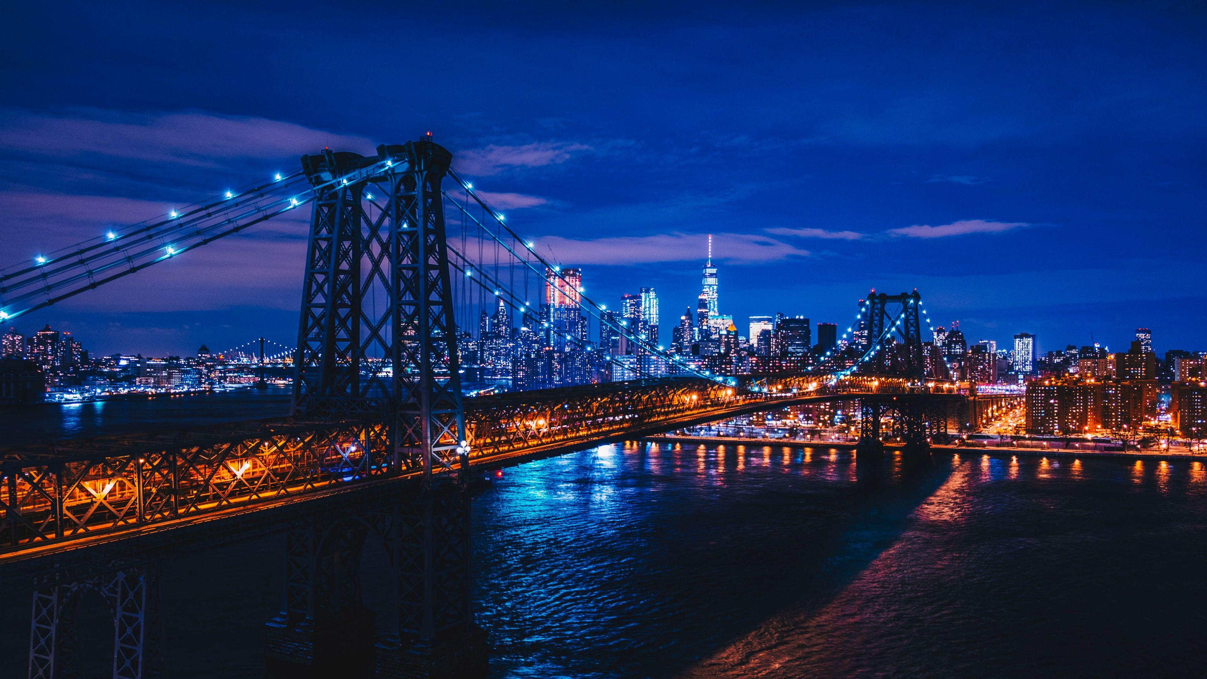 3840x2160 Download wallpaper 3840x2160 new york, usa, night city