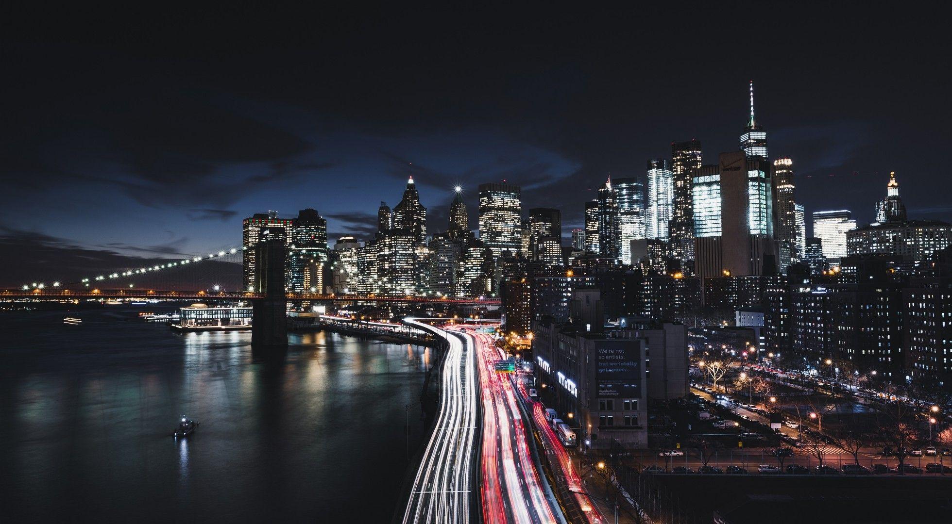 1960x1080 Download 1960x1080 New York City, Manhattan, Timelapse