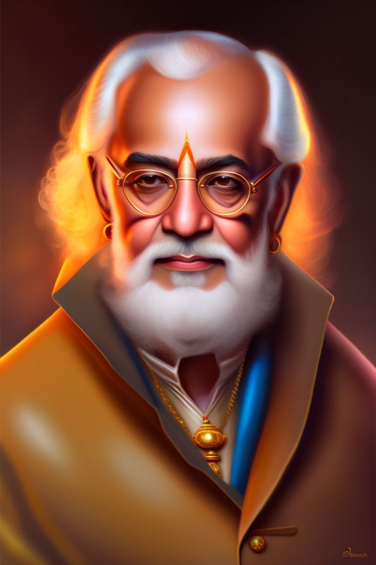 768x1152 AI Image of Premanand Ji Maharaj