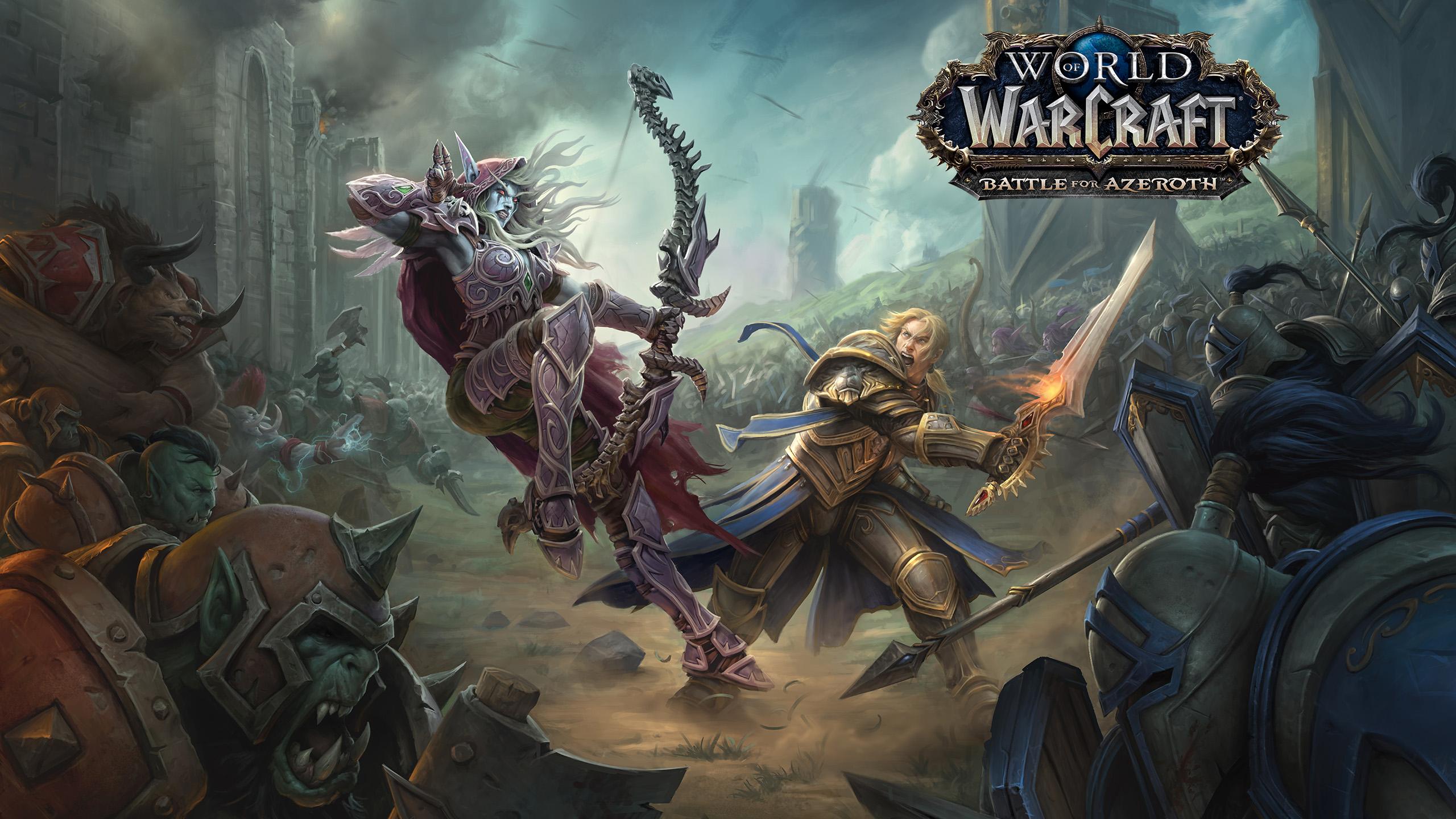 2560x1440 Sylvanas vs Anduin for Azeroth