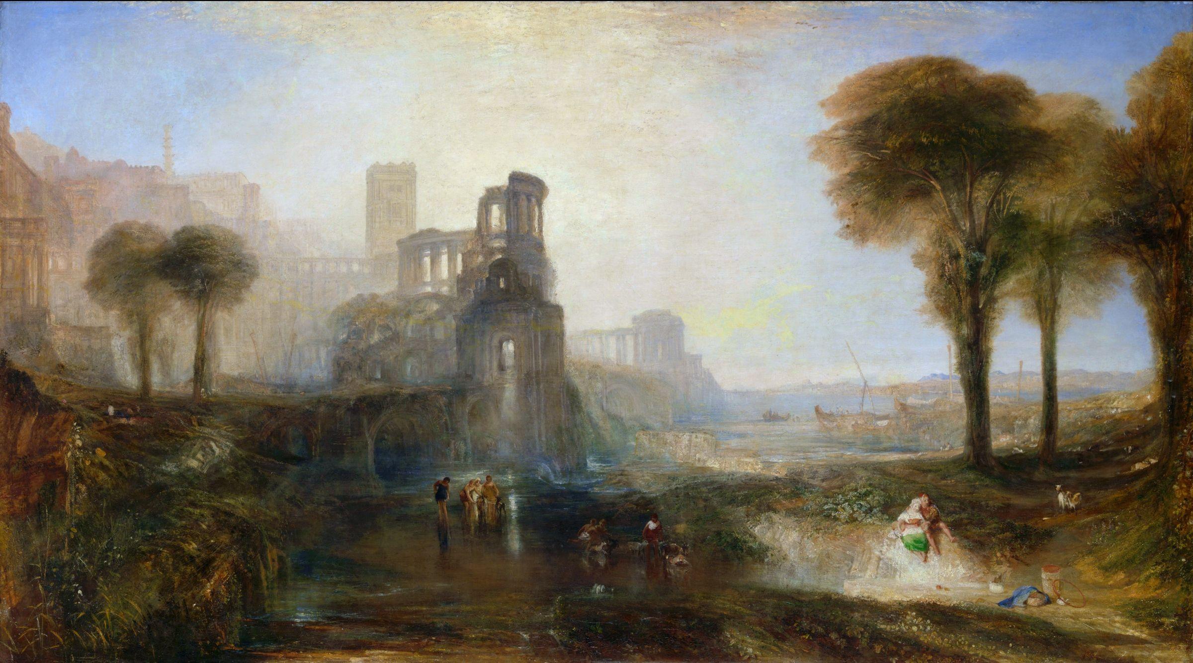 2400x1335 Caligula's Palace and Bridge Full HD Wallpaper