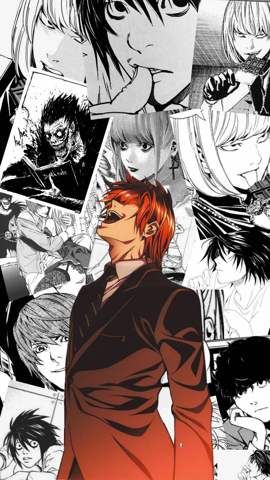 1080x1920 Download Laughing Light Yagami Death