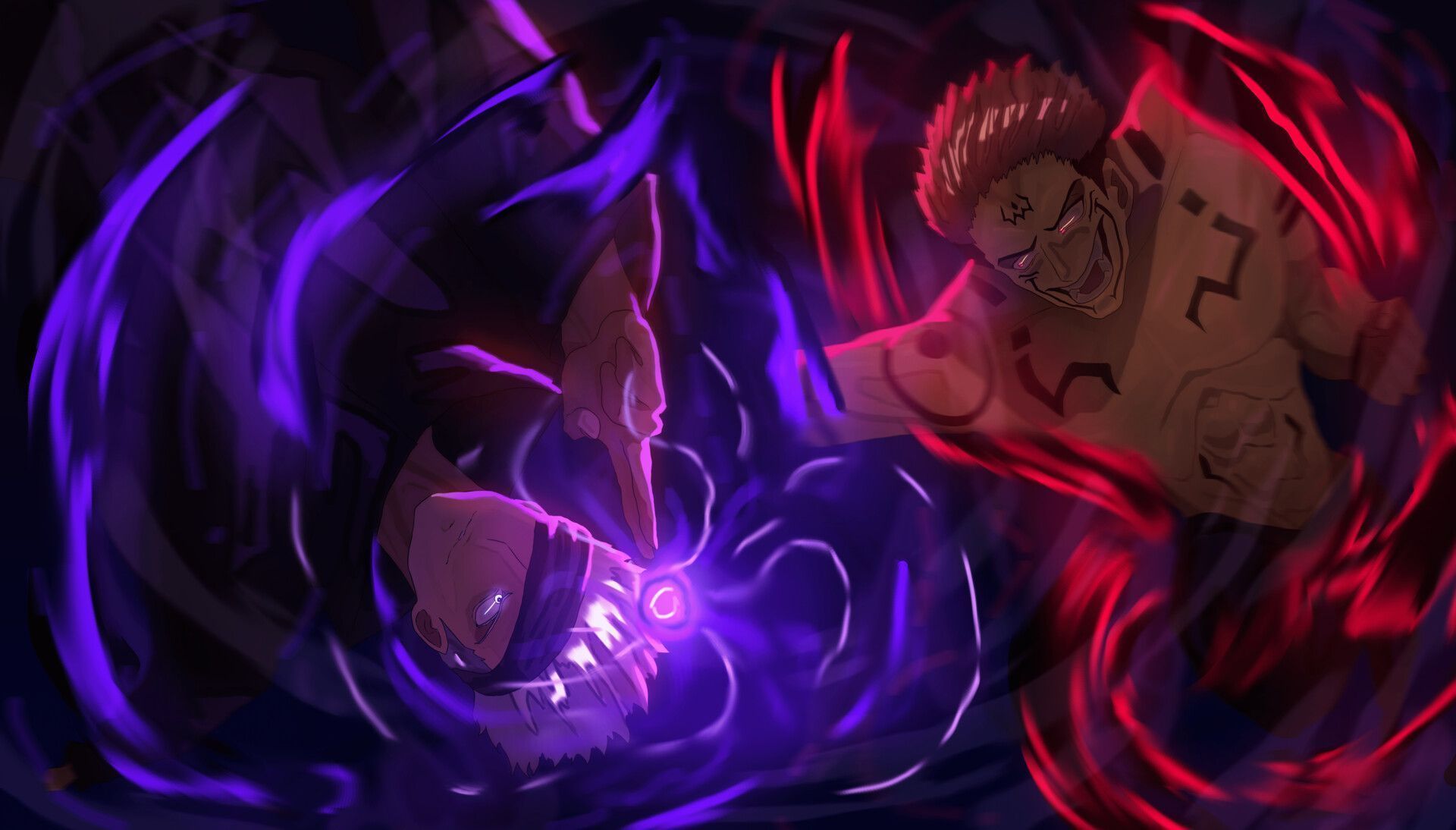 1920x1094 Jujutsu Kaisen: Gojo vs Sukuna 4K Ultra HD Wallpaper