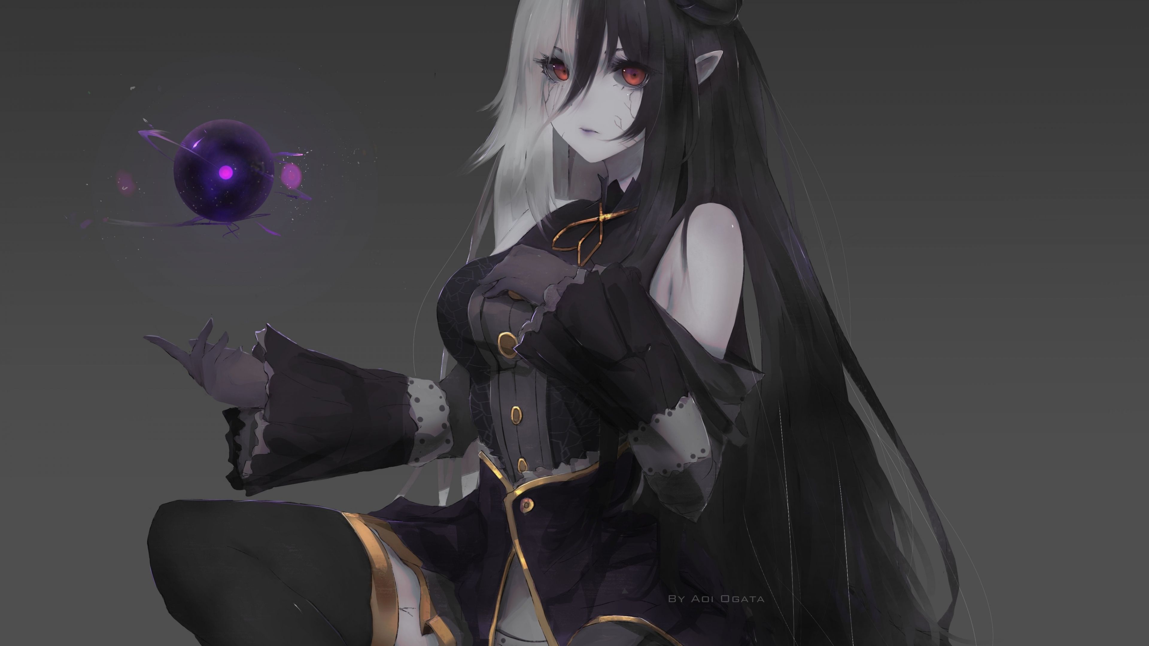 3840x2160 wallpaper 3840x2160 devil, anime girl