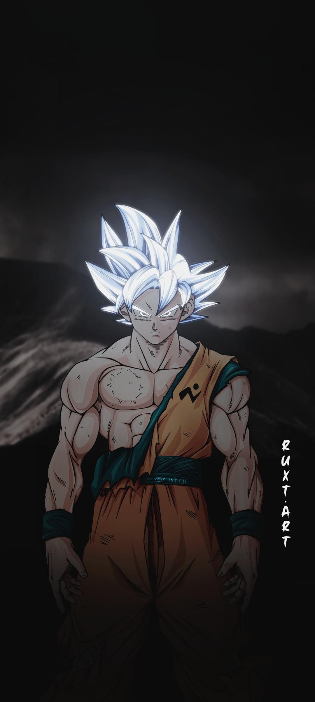 1080x2408 Goku Ultra Instinct wallpaper 4k hd