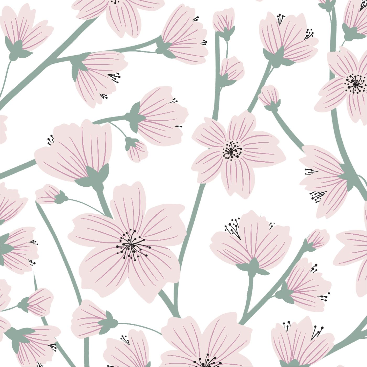 1400x1400 Cherry Blossom Peel And Stick Removable