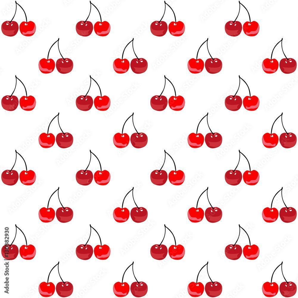 1000x1000 Seamless rockabilly cherry pattern
