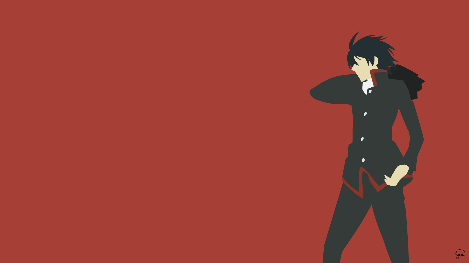 1920x1080 Hình nền Anime Nghệ thuật Vector tối giản