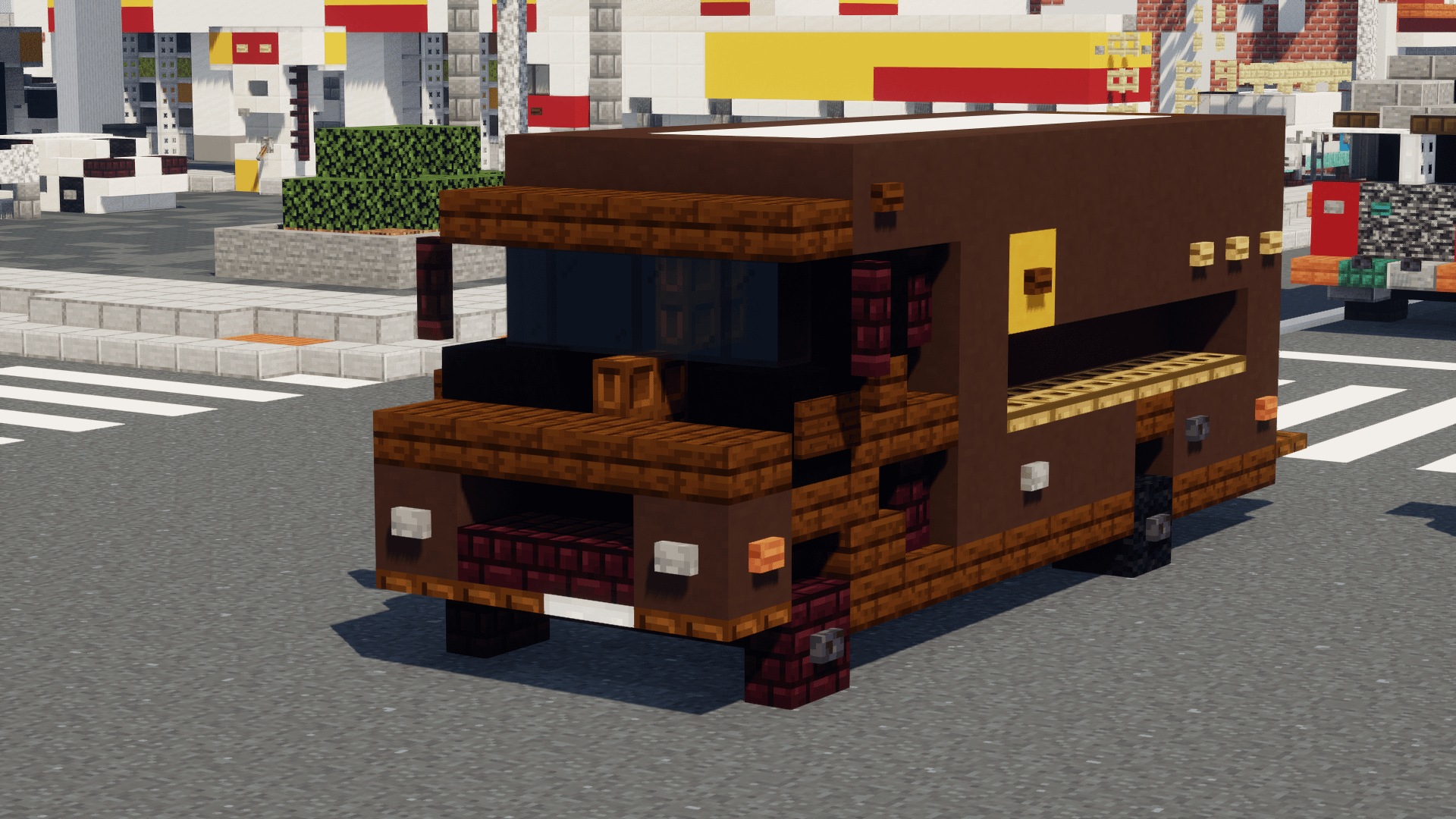 1920x1080 Just finished this UPS delivery truck