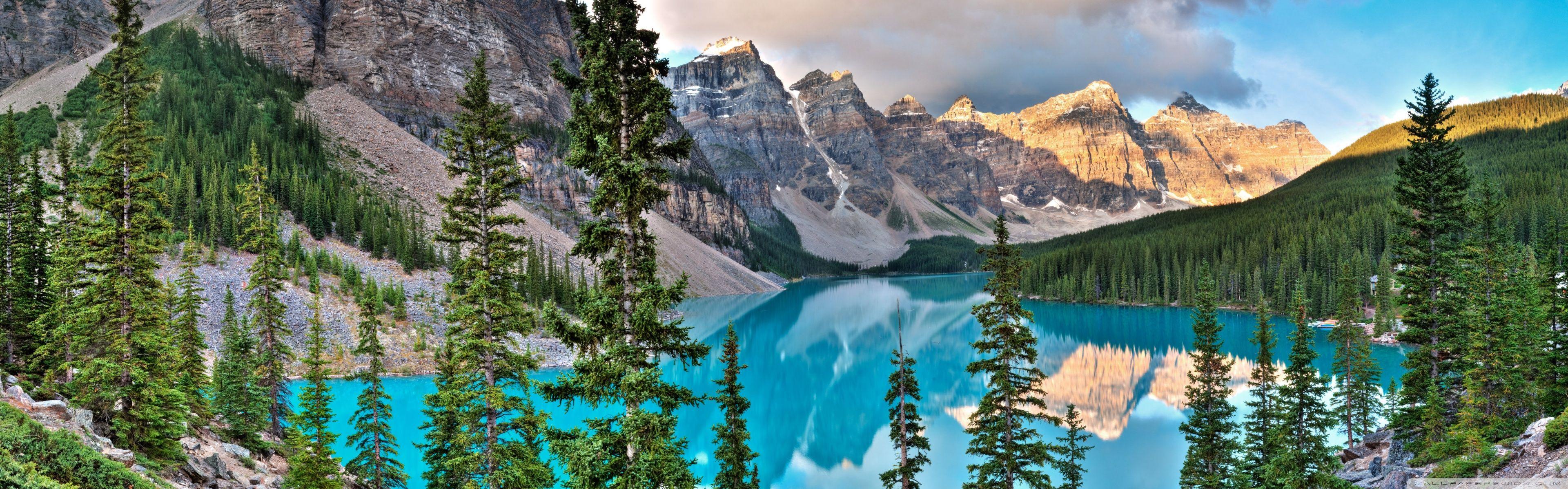 3840x1200 Moraine Lake Wallpaper 19 X 1200