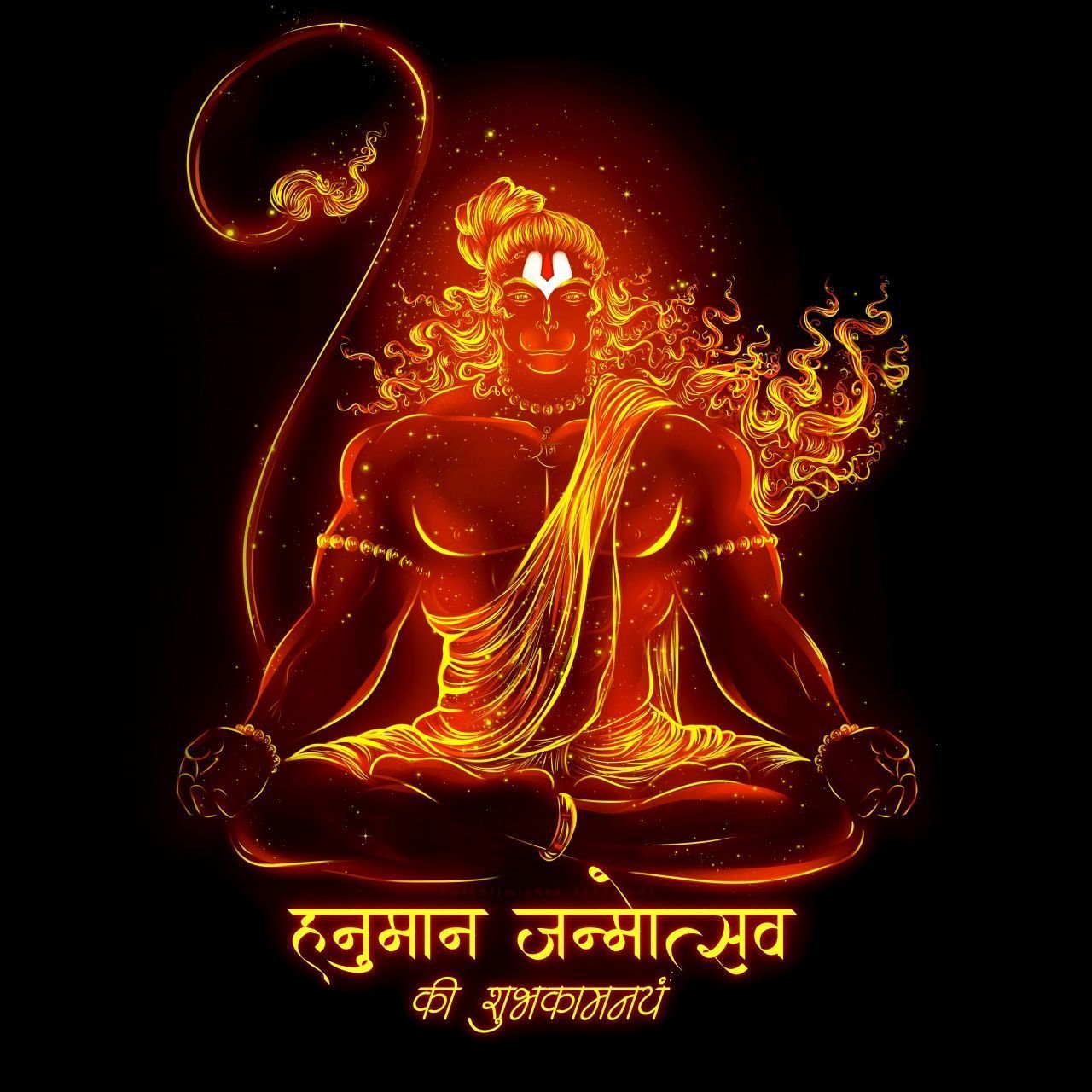1280x1280 Lord Hanuman Wallpaper 4K, 8K, Anjaneya