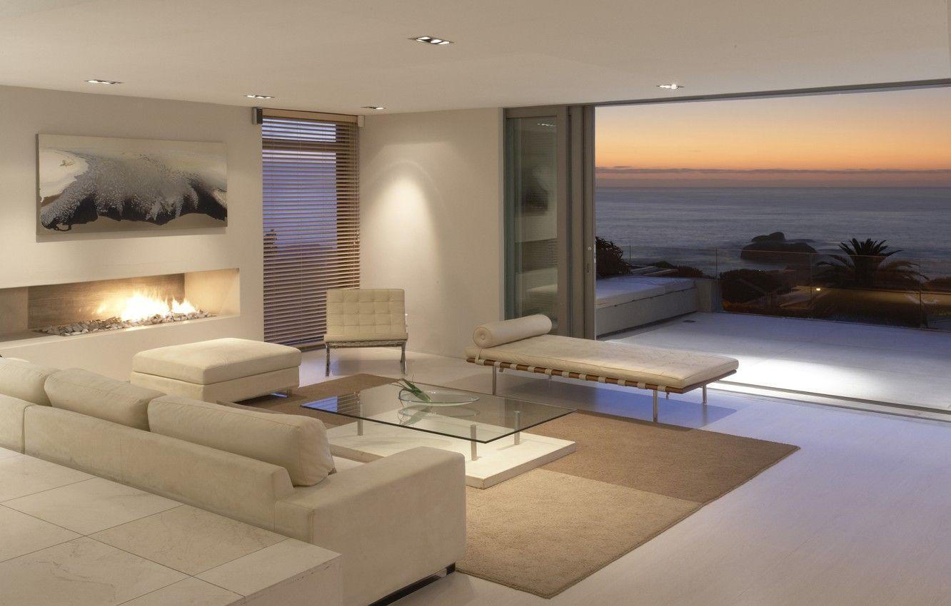 1332x850 Wallpaper sea, landscape, table, room, the ocean, Wallpaper