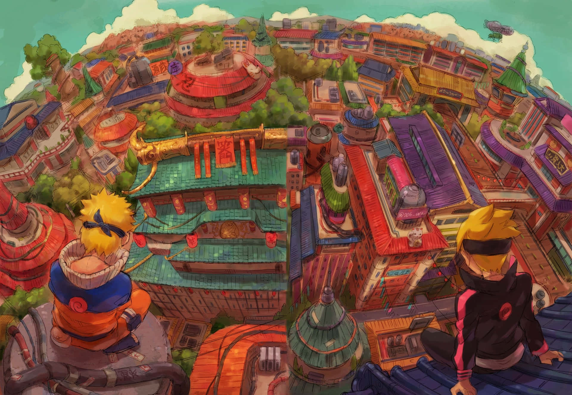1920x1327 Hidden Leaf Village Wallpaper