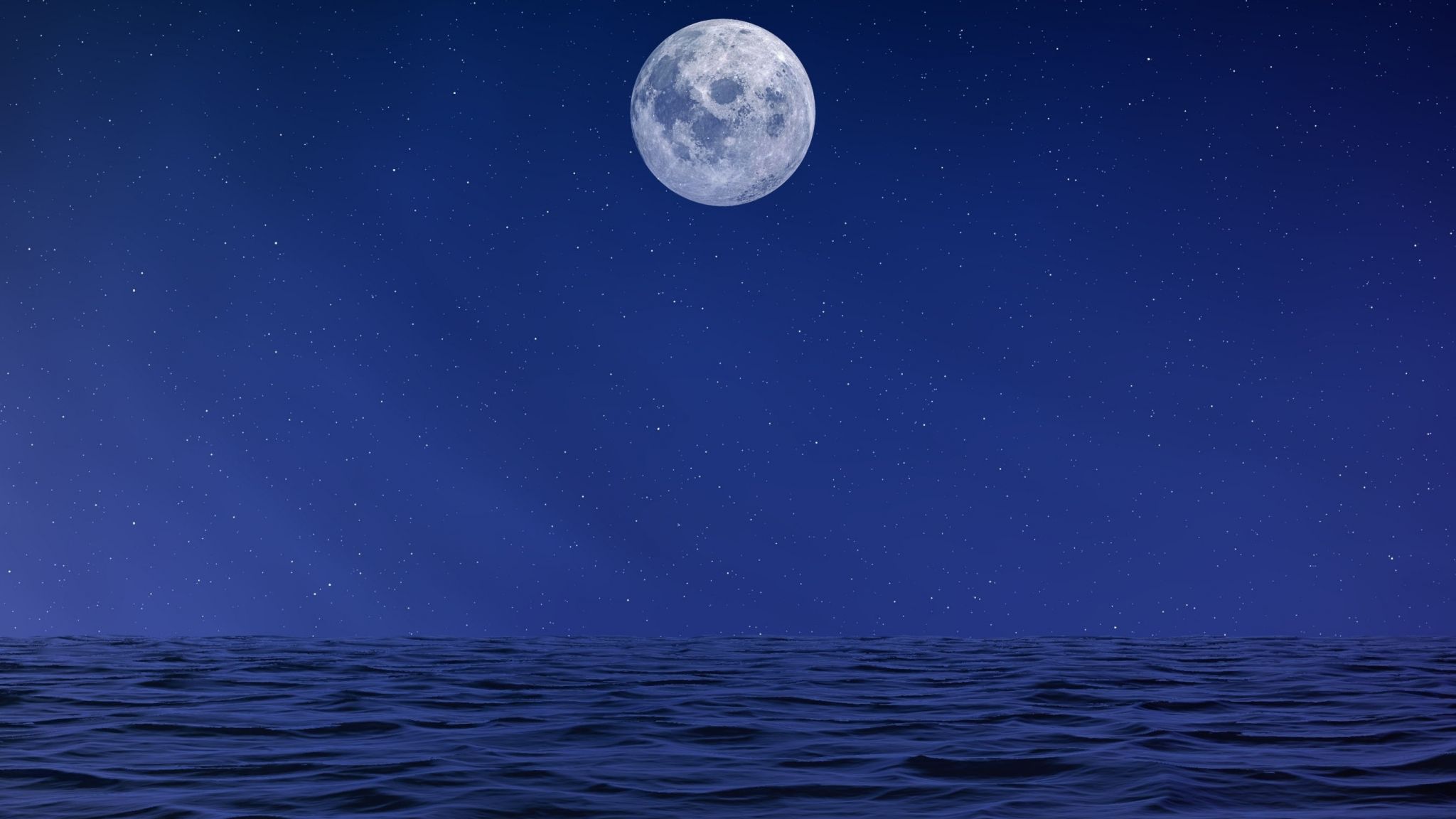 2048x1152 Download wallpaper 2048x1152 moon, body