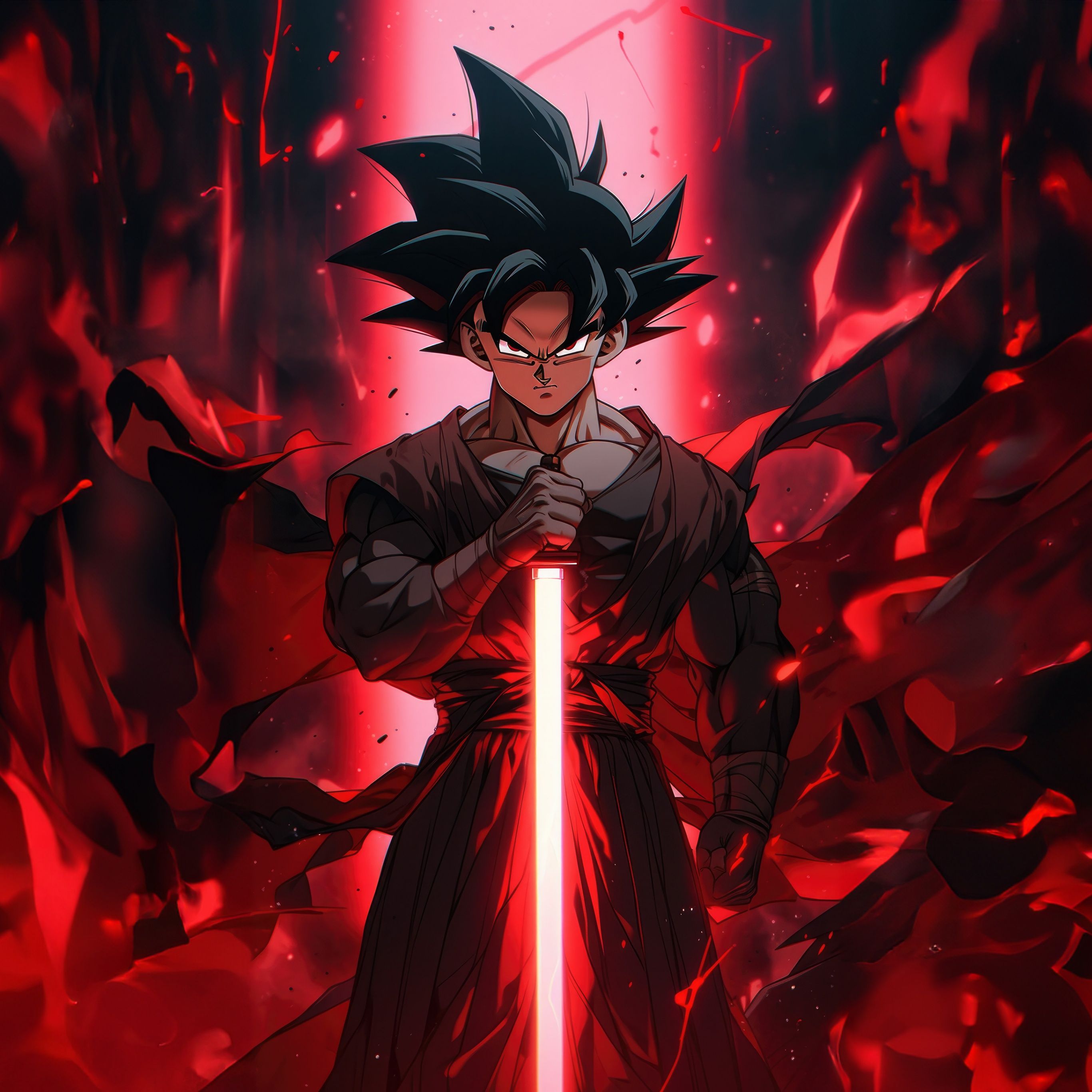 2732x2732 Goku Black Wallpaper 4K, Super Saiyan