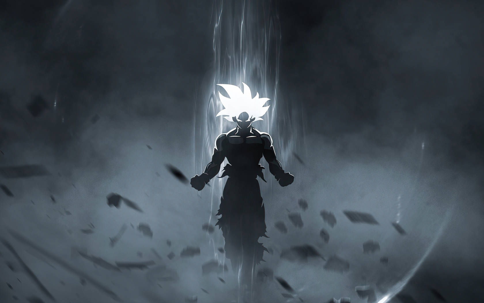 1680x1050 Goku Black And White Wallpaper