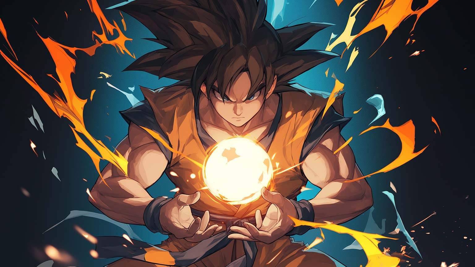 1536x864 Dragon Ball Goku Energy Ball Desktop