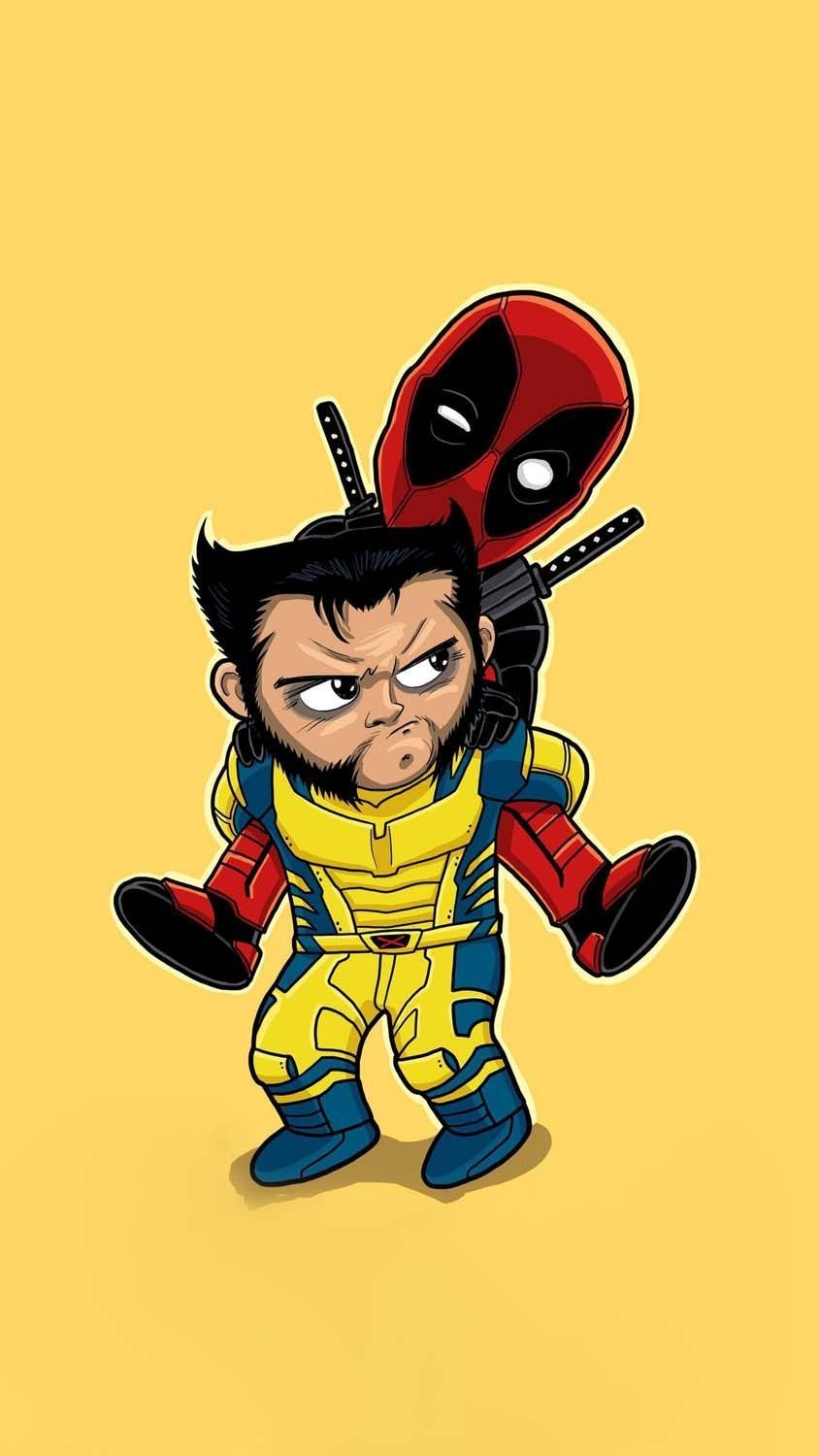 844x1500 Deadpool x wolverine duo iPhone Wallpaper