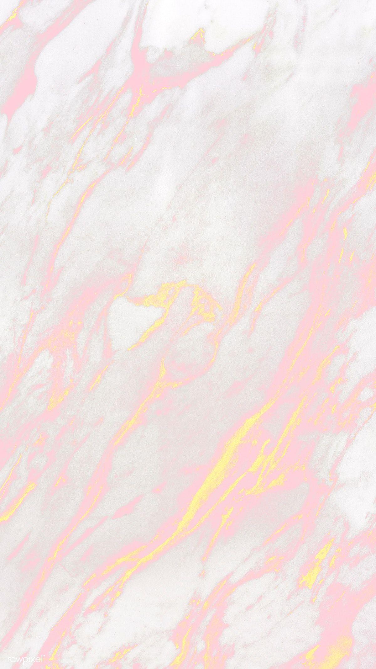 1200x2133 Download premium illustration of Pink yellow marble textured mobile phone