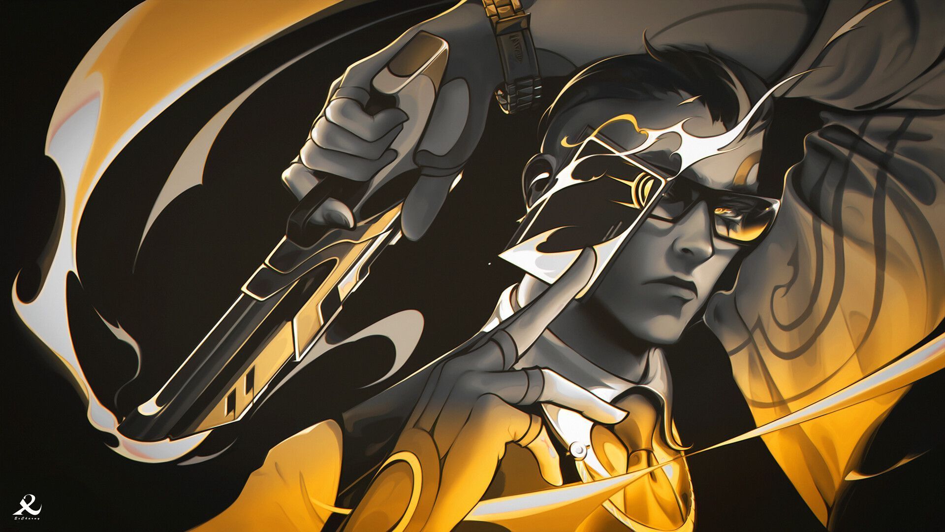 1920x1080 Chamber Valorant fanart
